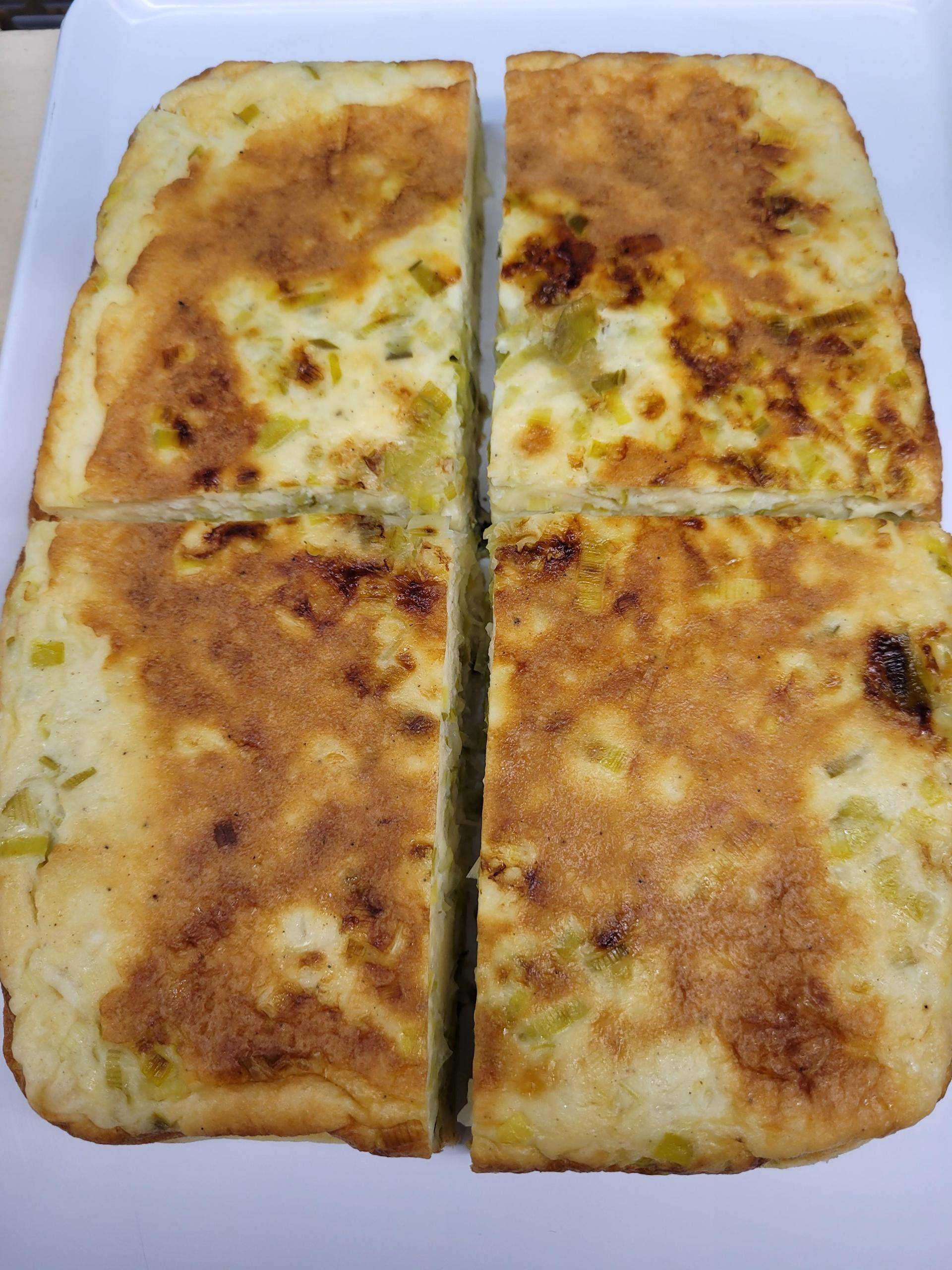 Quiche poireaux sans pâte - Recepten Cake Factory | Tefal