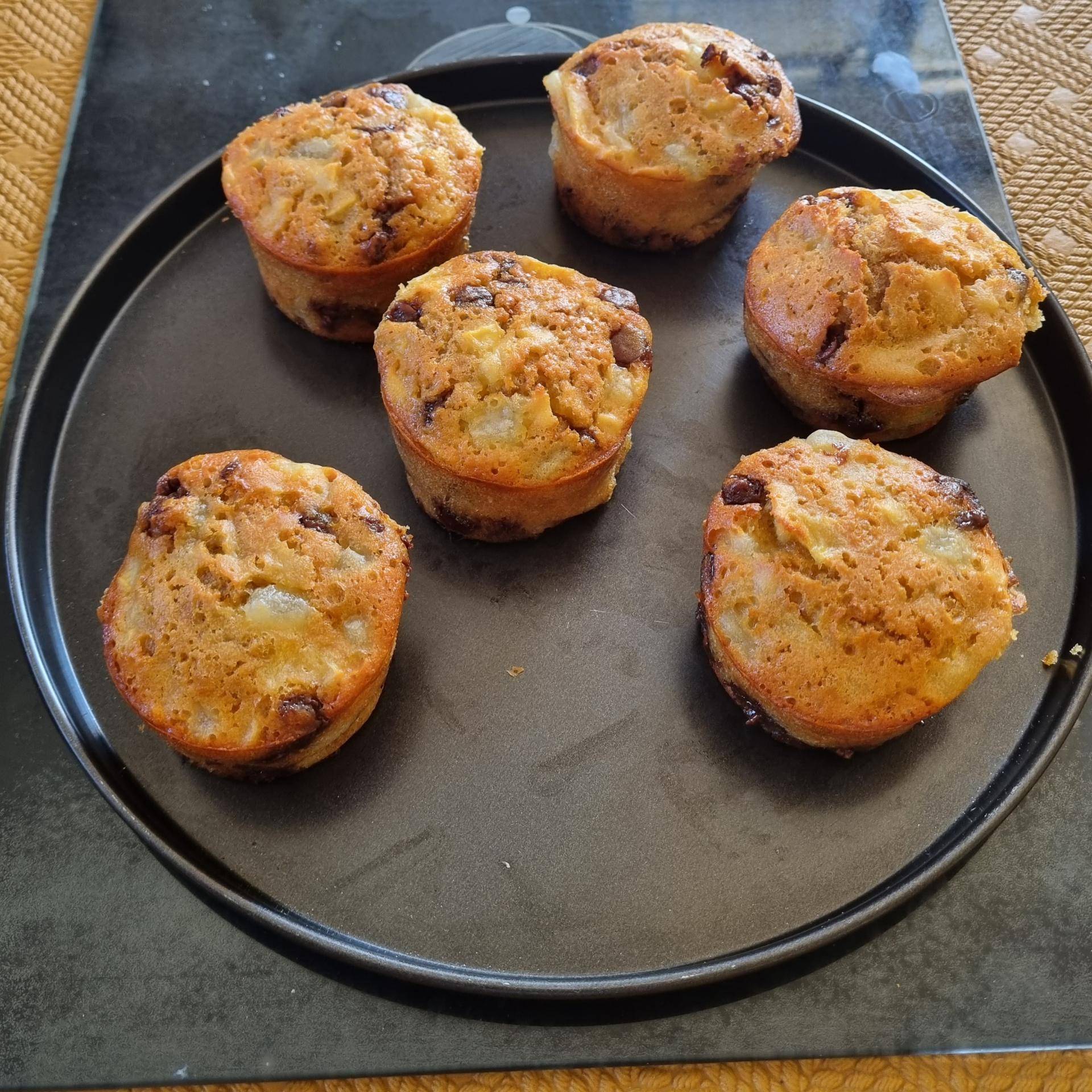 Muffins pommes poires - Recepten Cake Factory | Tefal