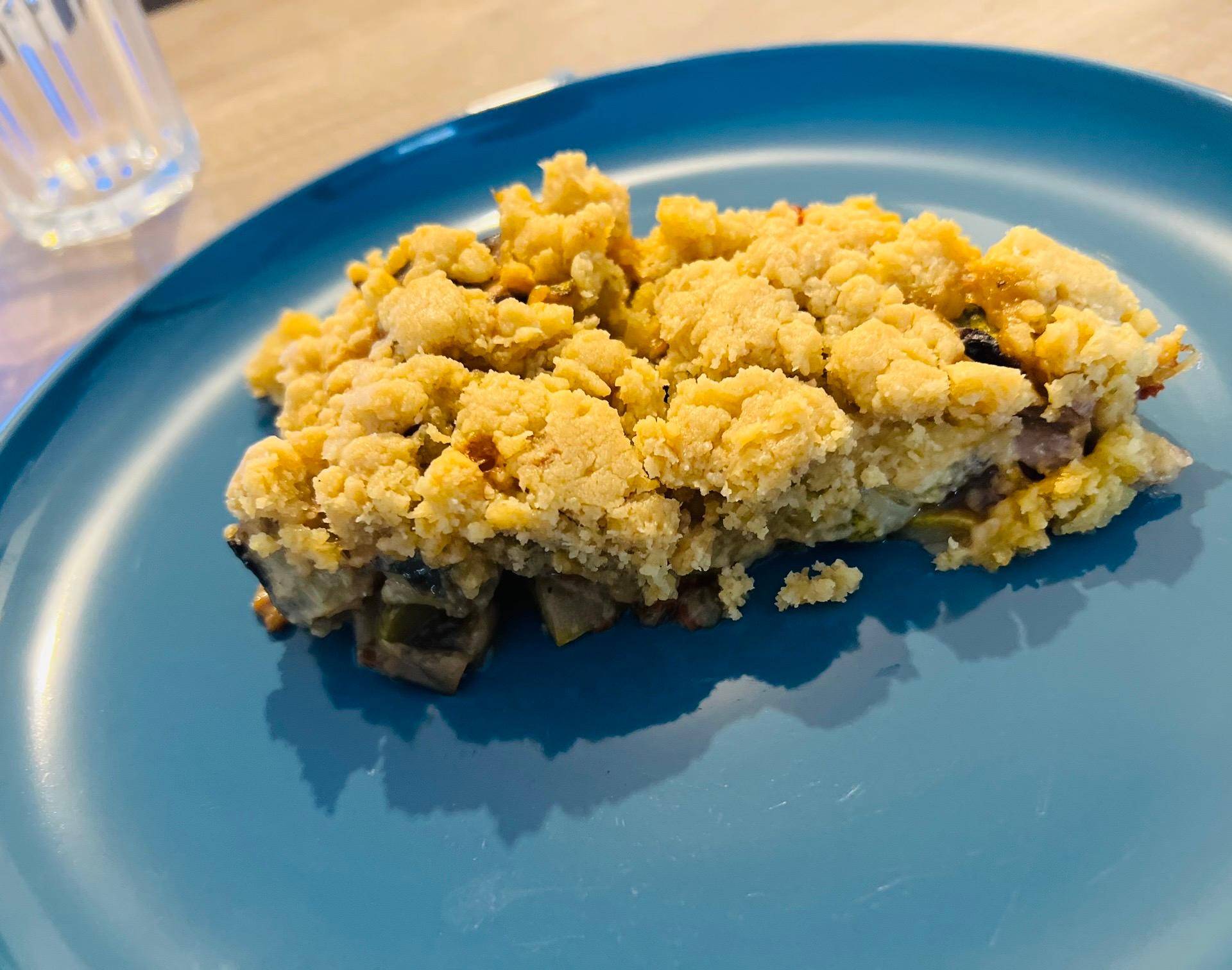 Crumble de légumes, prisuttu et nepita - Recette Cake Factory Délices | Tefal