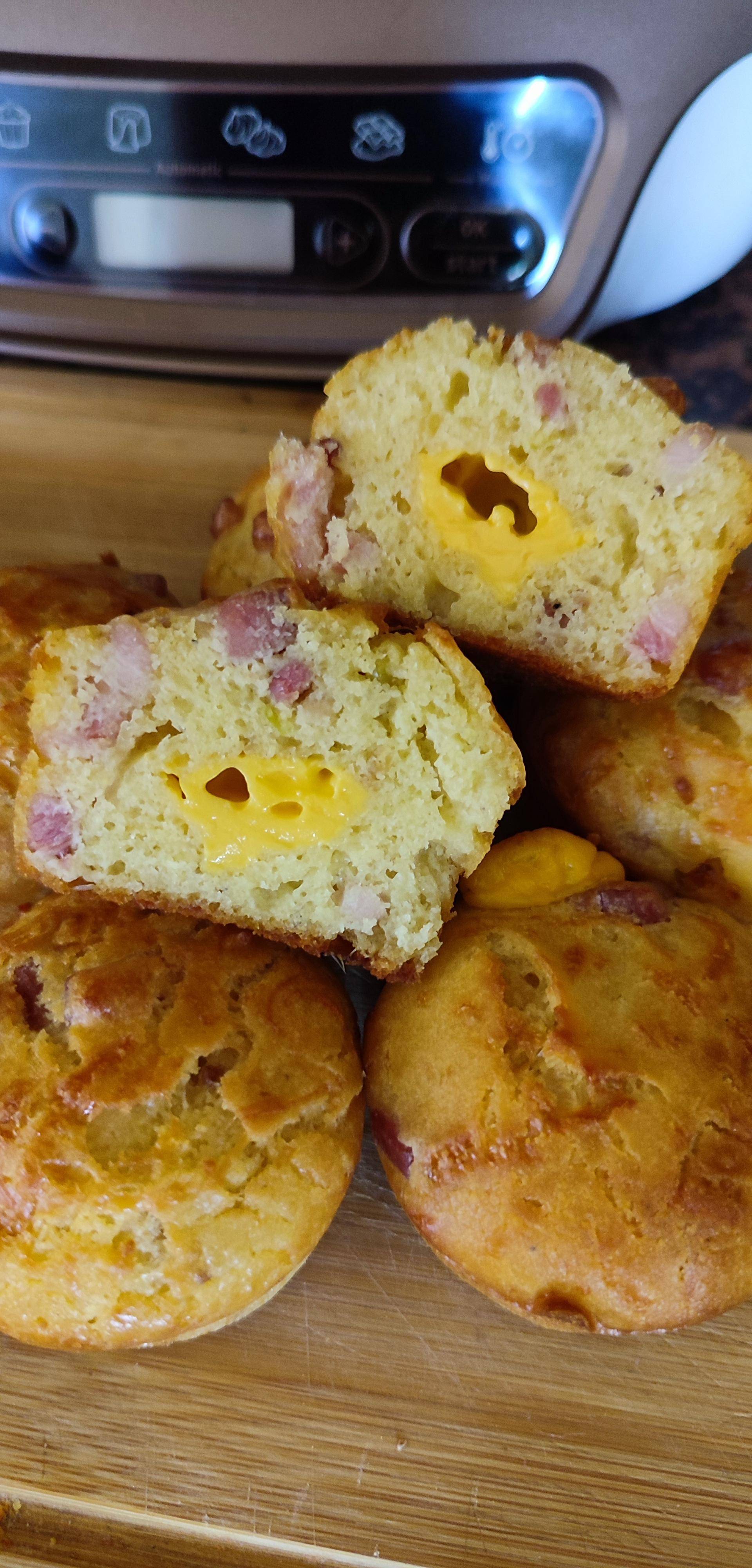 Muffins coeur cheddar - Recette Cake Factory | Tefal