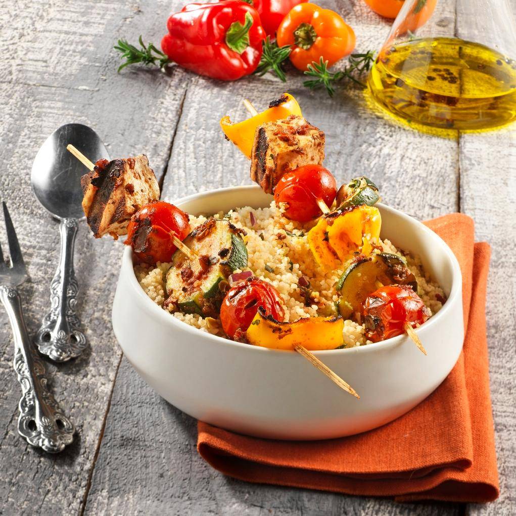 Brochettes de tomate et tofu au vinaigre balsamique - Recette OptiGrill + | Tefal