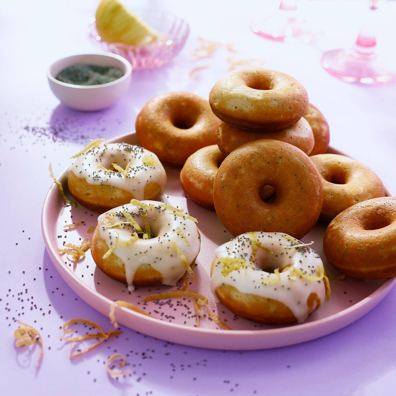 Donuts au citron et graines de pavot - Recette Snack Collection MECHANICAL | Tefal