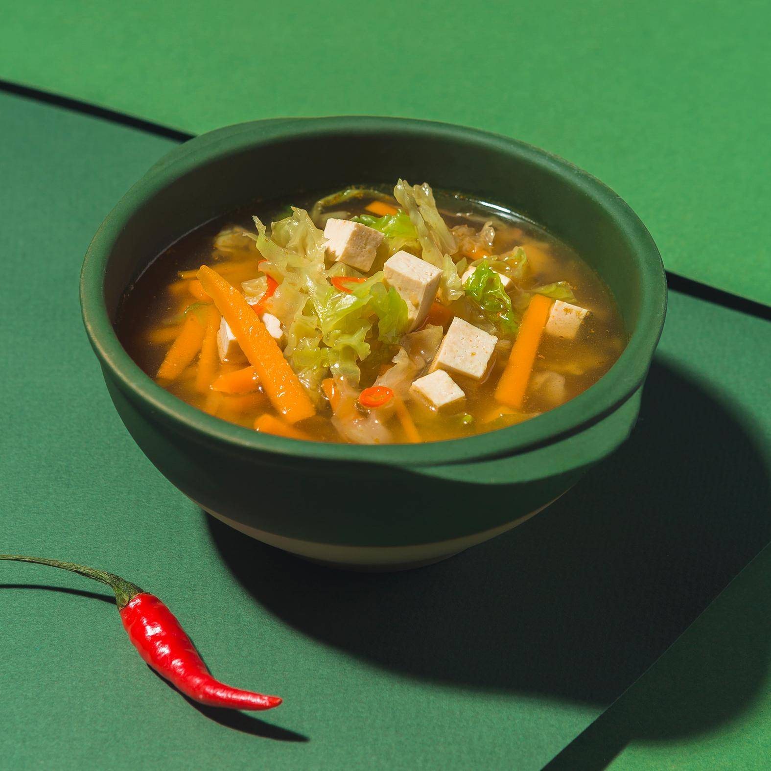 Soupe miso au tofu et chou frisé - Recepten Poêles et Casseroles | Tefal