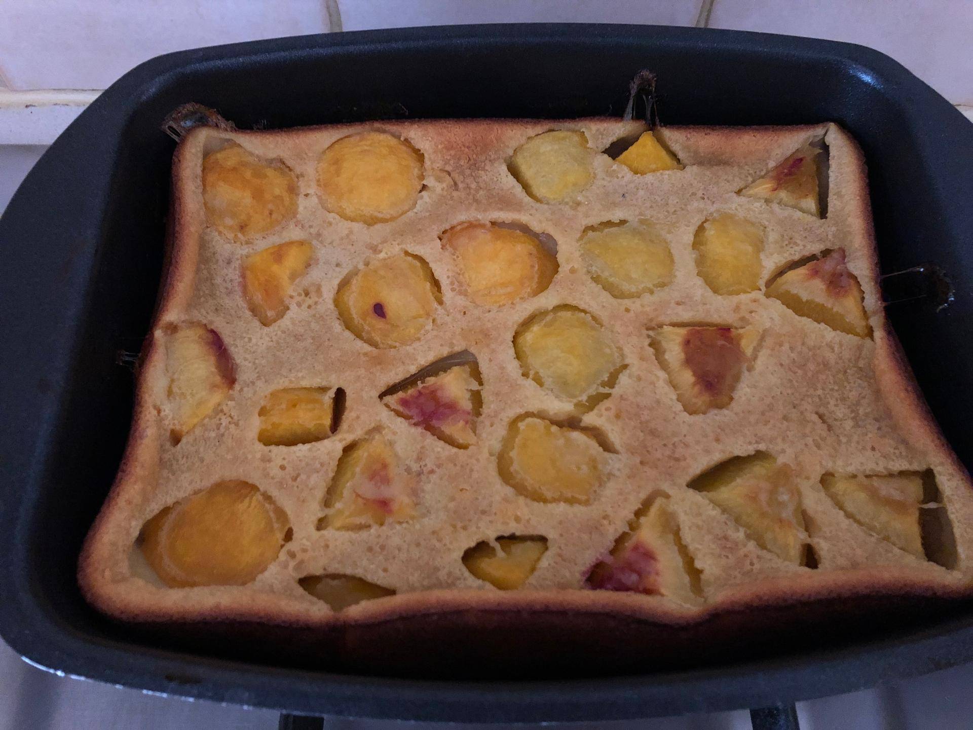 Clafoutis pêches - Recepten Cake Factory | Tefal