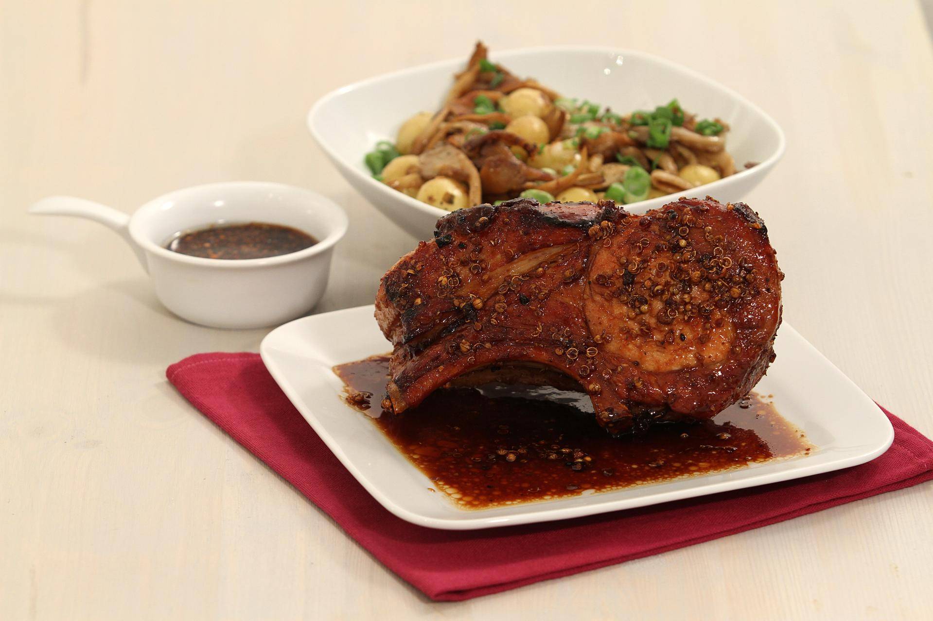 Carré de porc laqué aux épices - Recette Balance de cuisine | Tefal