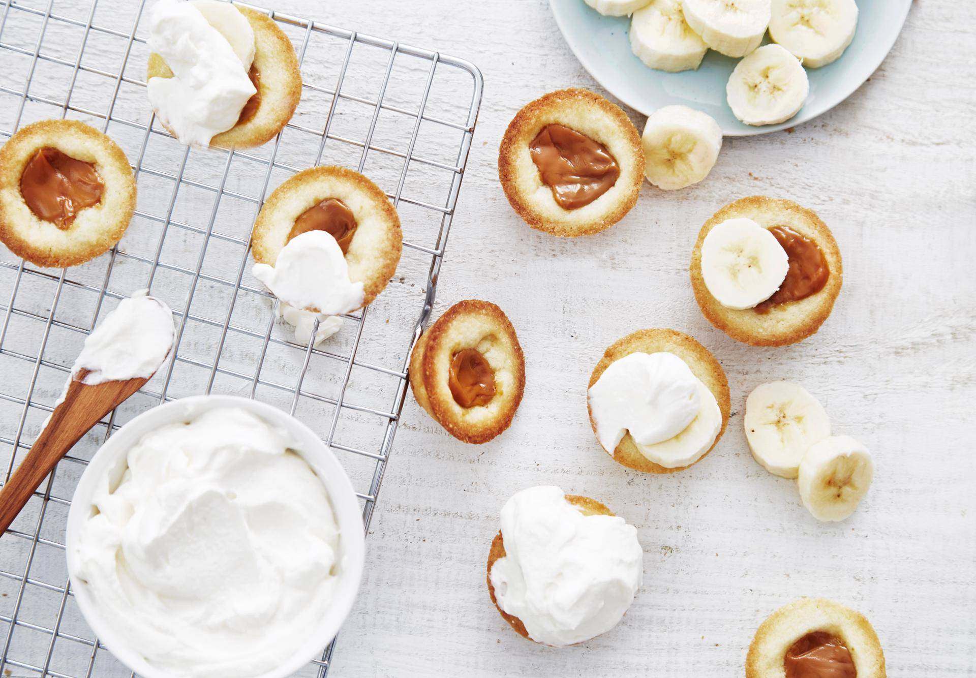 Tartelettes à la banane et au caramel - Recette Cake Factory | Tefal