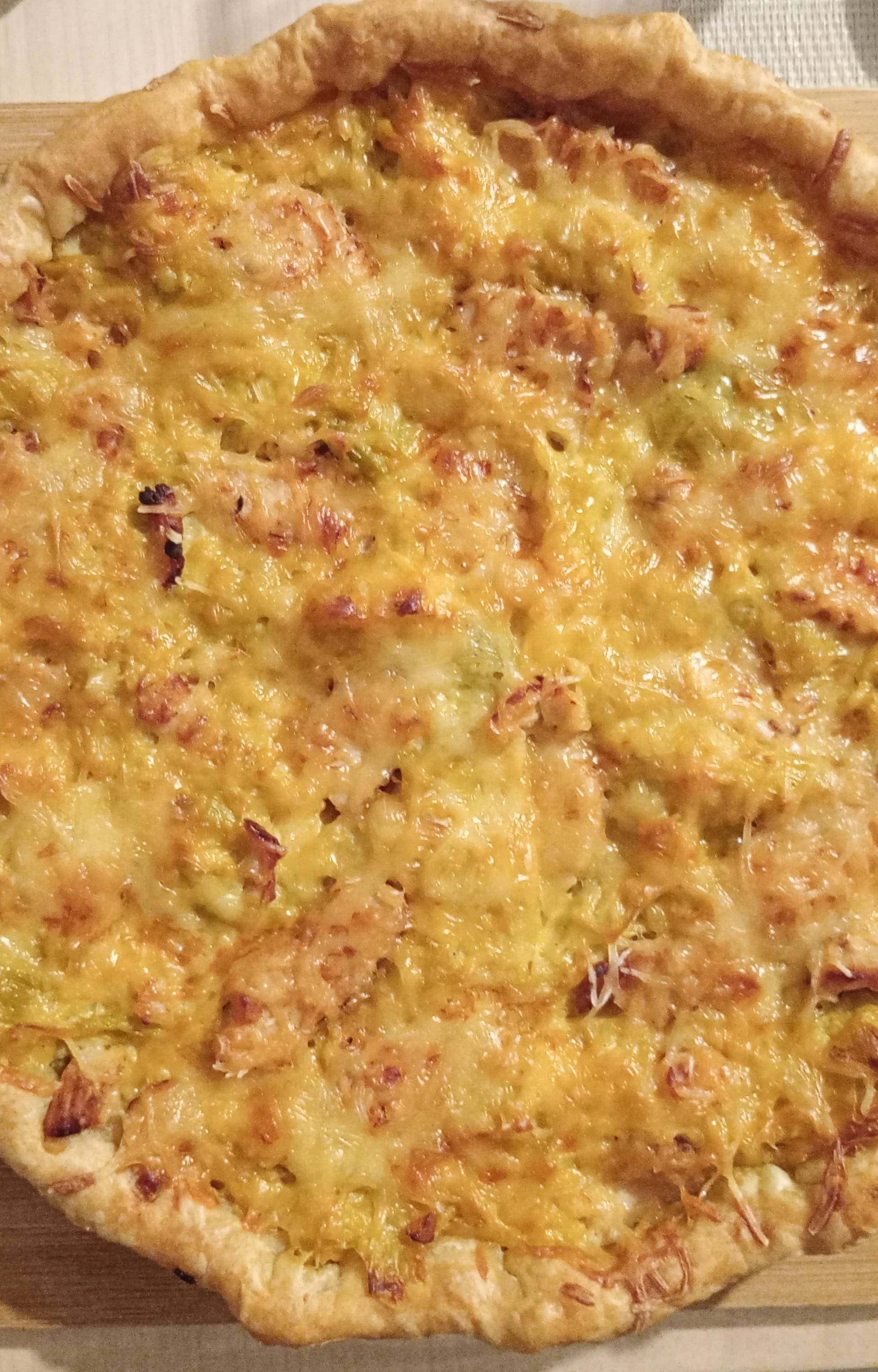 Tarte à la fondue de poireaux au poulet - Recette Cake Factory Infinity | Tefal