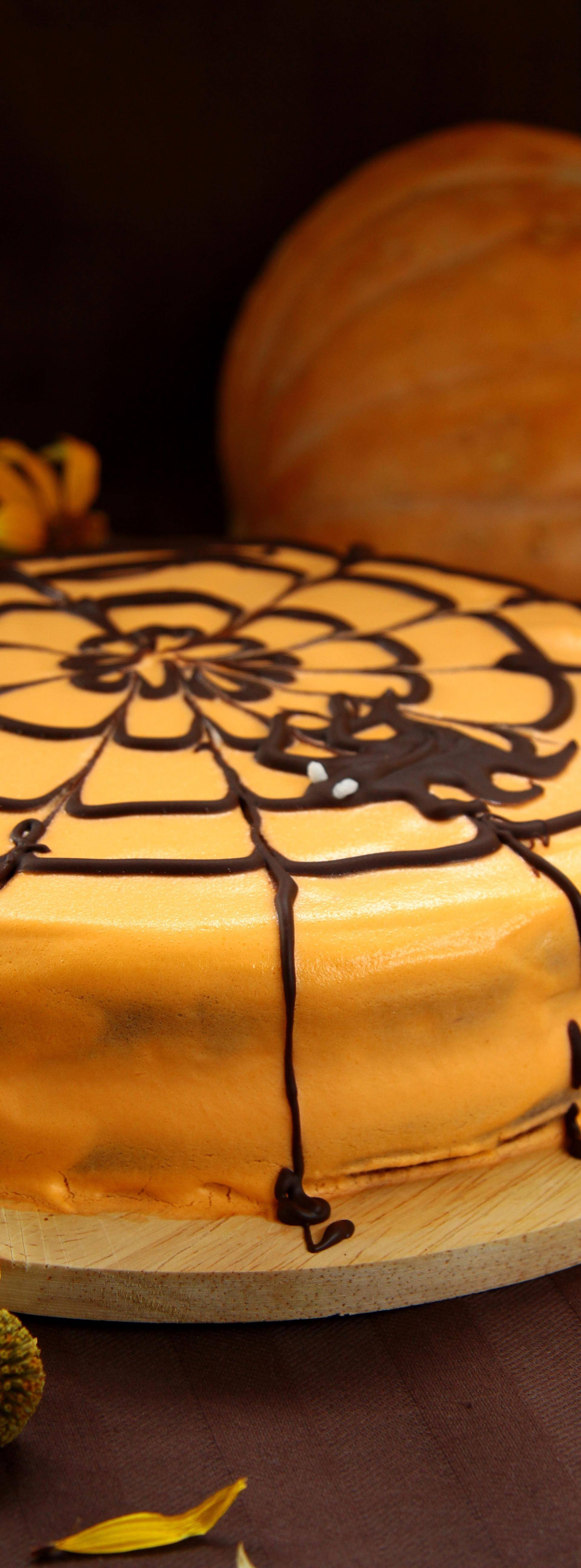 Gâteau citrouille et mousse araignée - Recette Balance de cuisine | Tefal