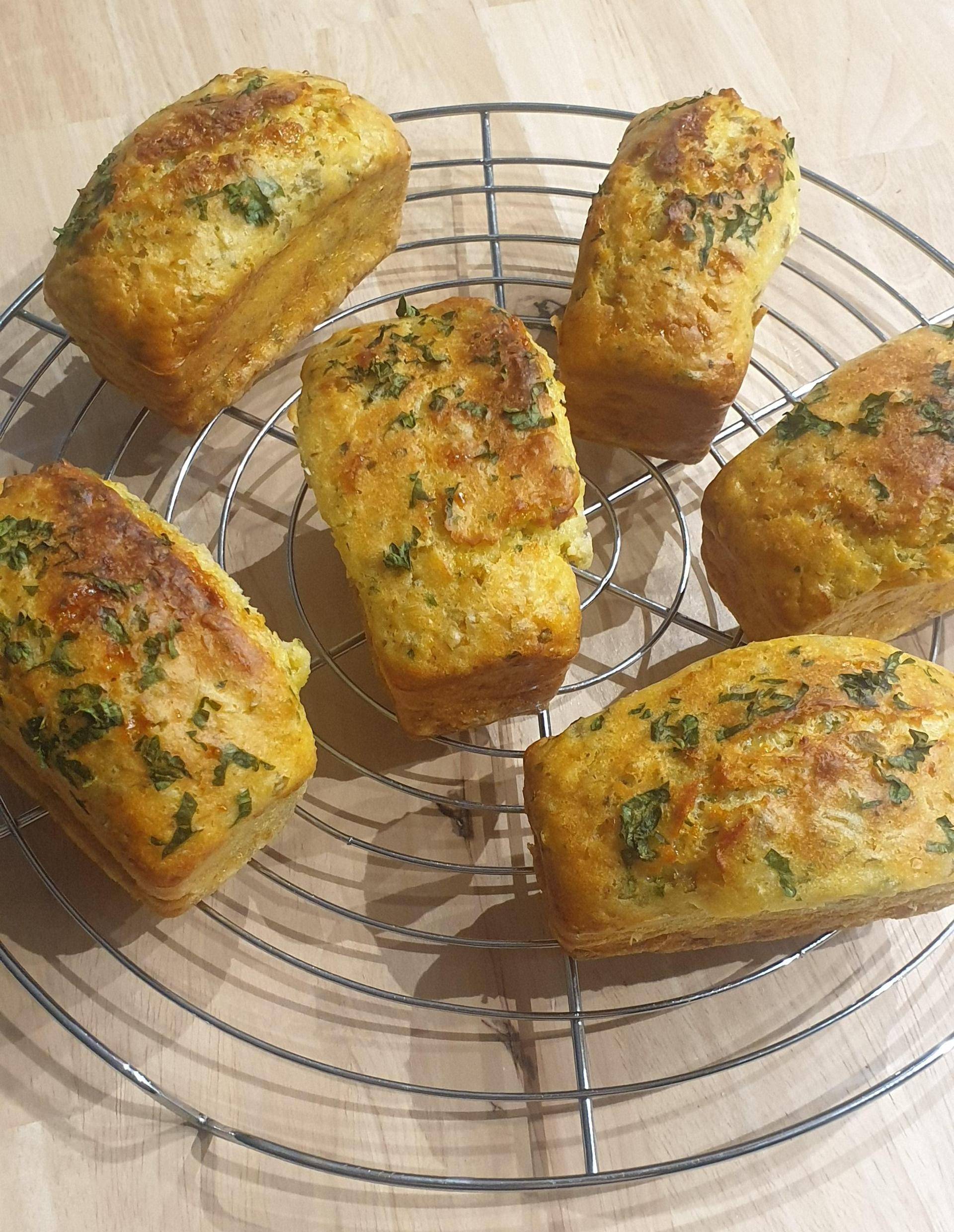 Mini cake poulet, olive et mozarella - Recette Cake Factory | Tefal