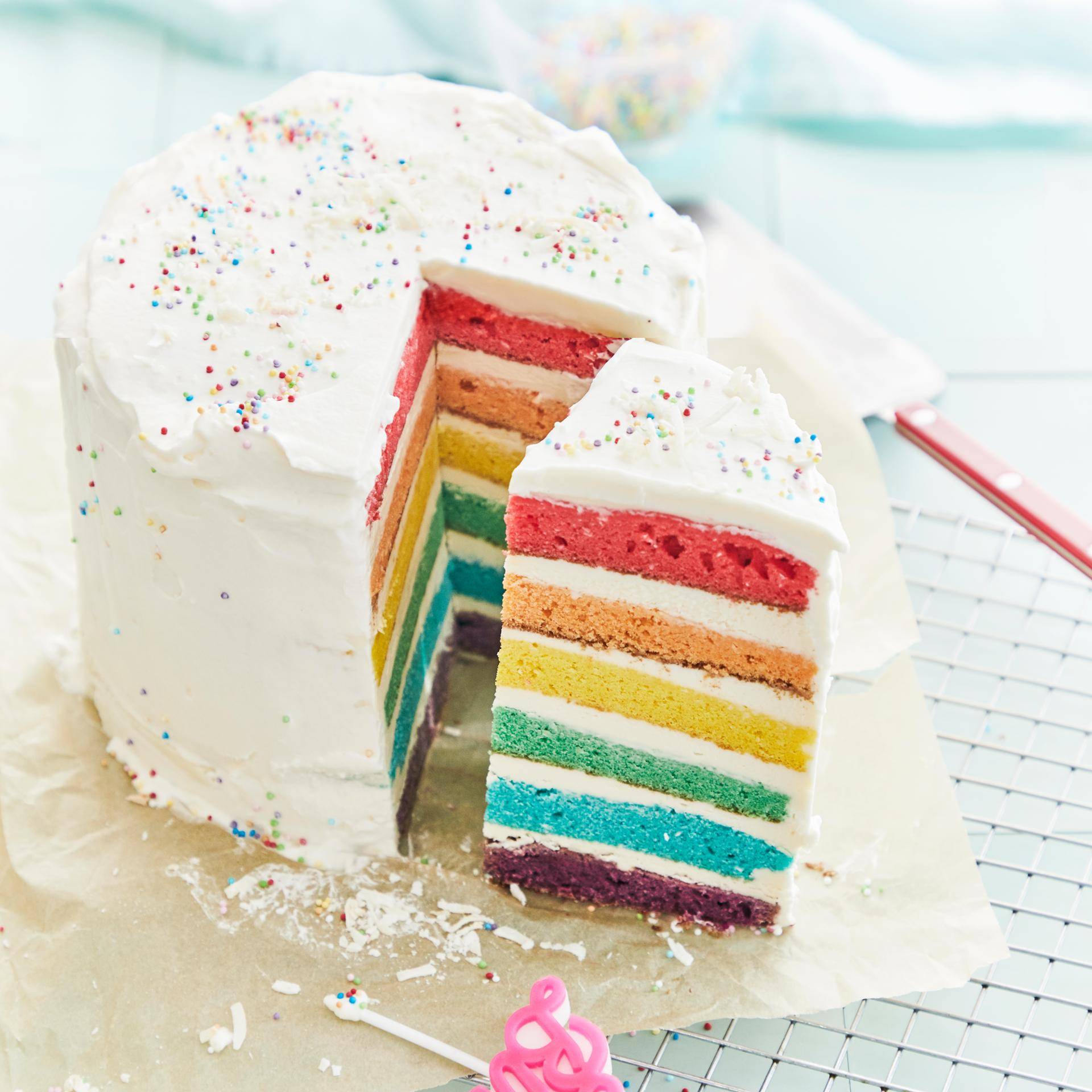 Rainbow cake - Recette Cake Factory Infinity | Tefal