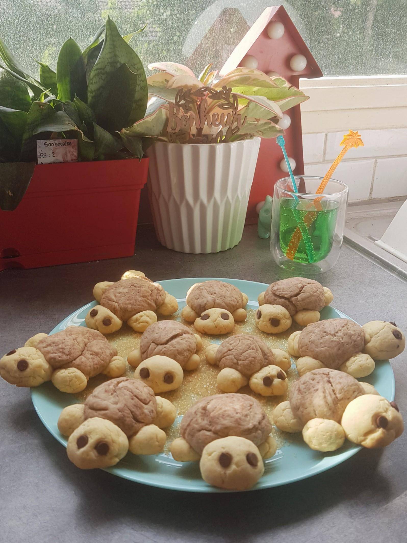 Tortues à croquer (Biscuits sablés vanille choco) - Recette Cake Factory | Tefal