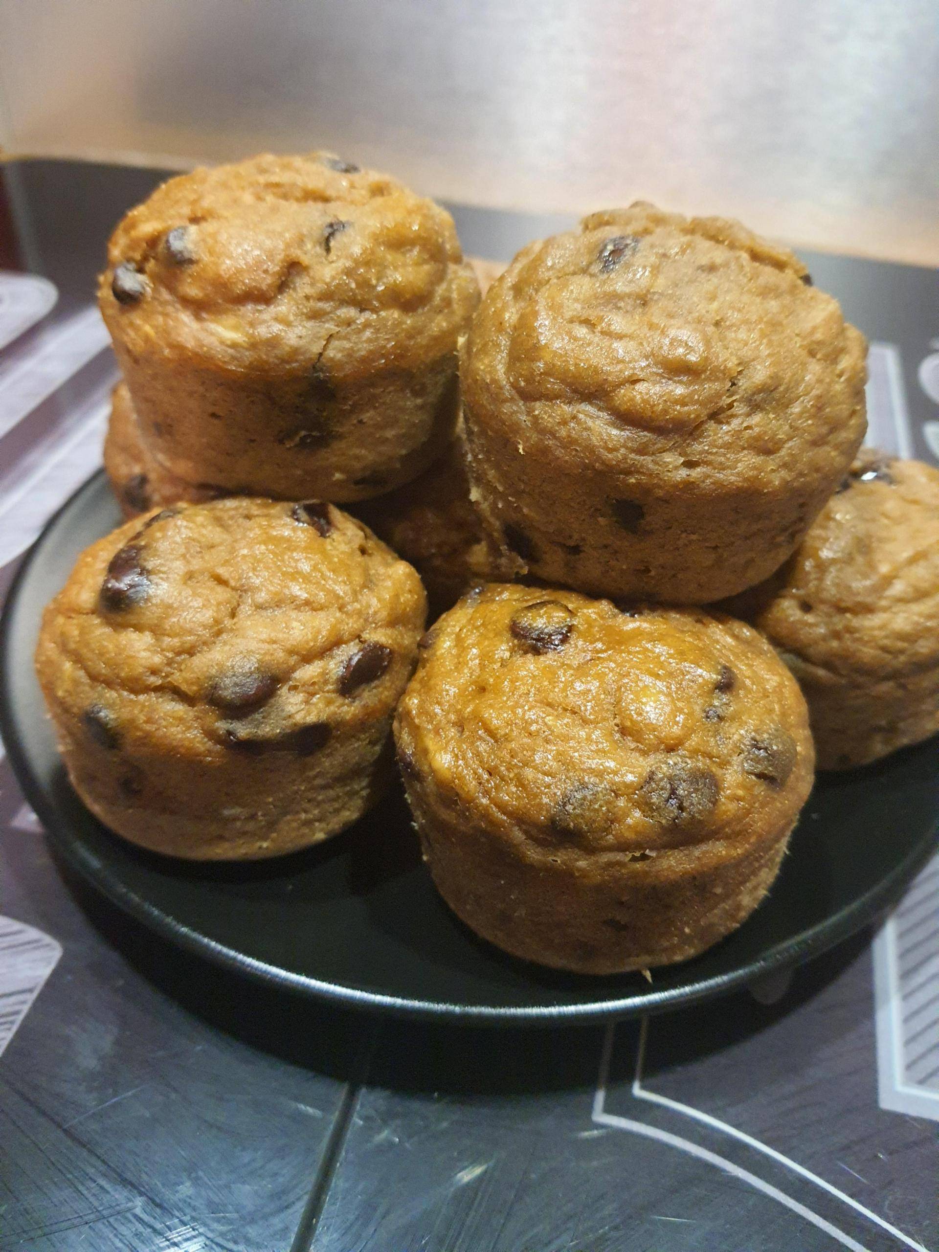 Muffins bananes et pépites de chocolat healthy - Recepten Cake Factory Délices | Tefal