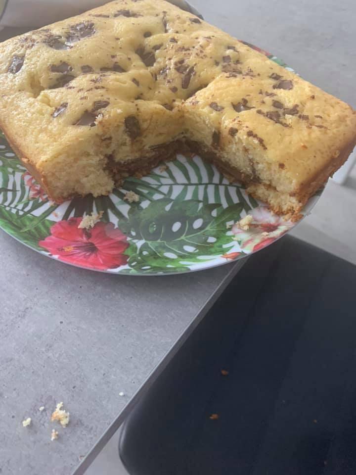 Gâteau yaourt pépites de chocolat et pâte tartine - Recepten Cake Factory | Tefal