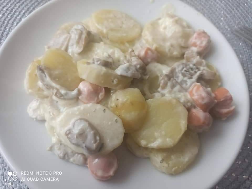 Pomme de terre et knacki - Recepten Cake Factory Délices | Tefal