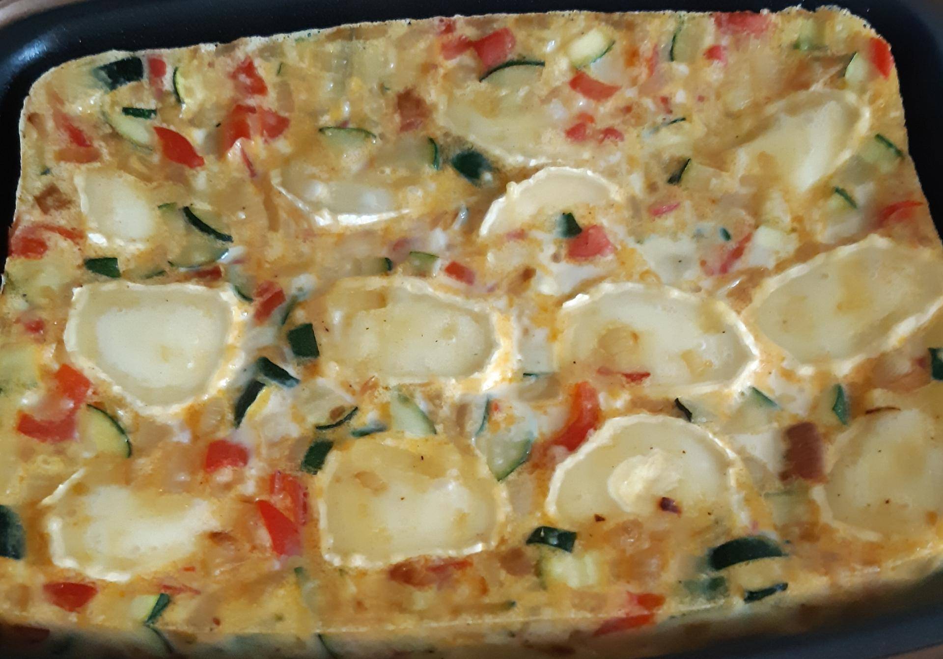Clafoutis au chèvre et aux légumes d'été - Recepten Cake Factory | Tefal