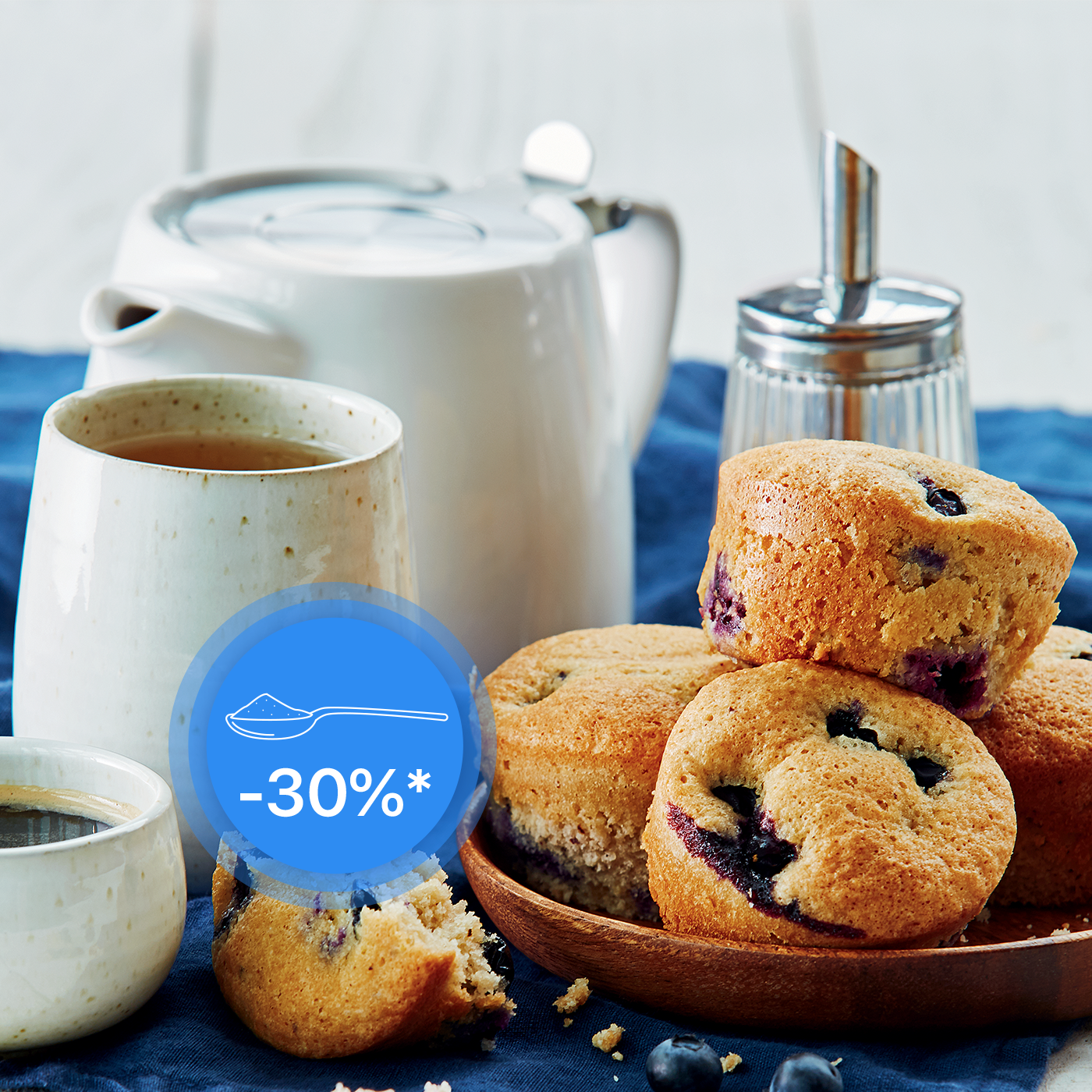 Réduit en Sucre*: Muffins aux myrtilles - Recepten Cake Factory | Tefal