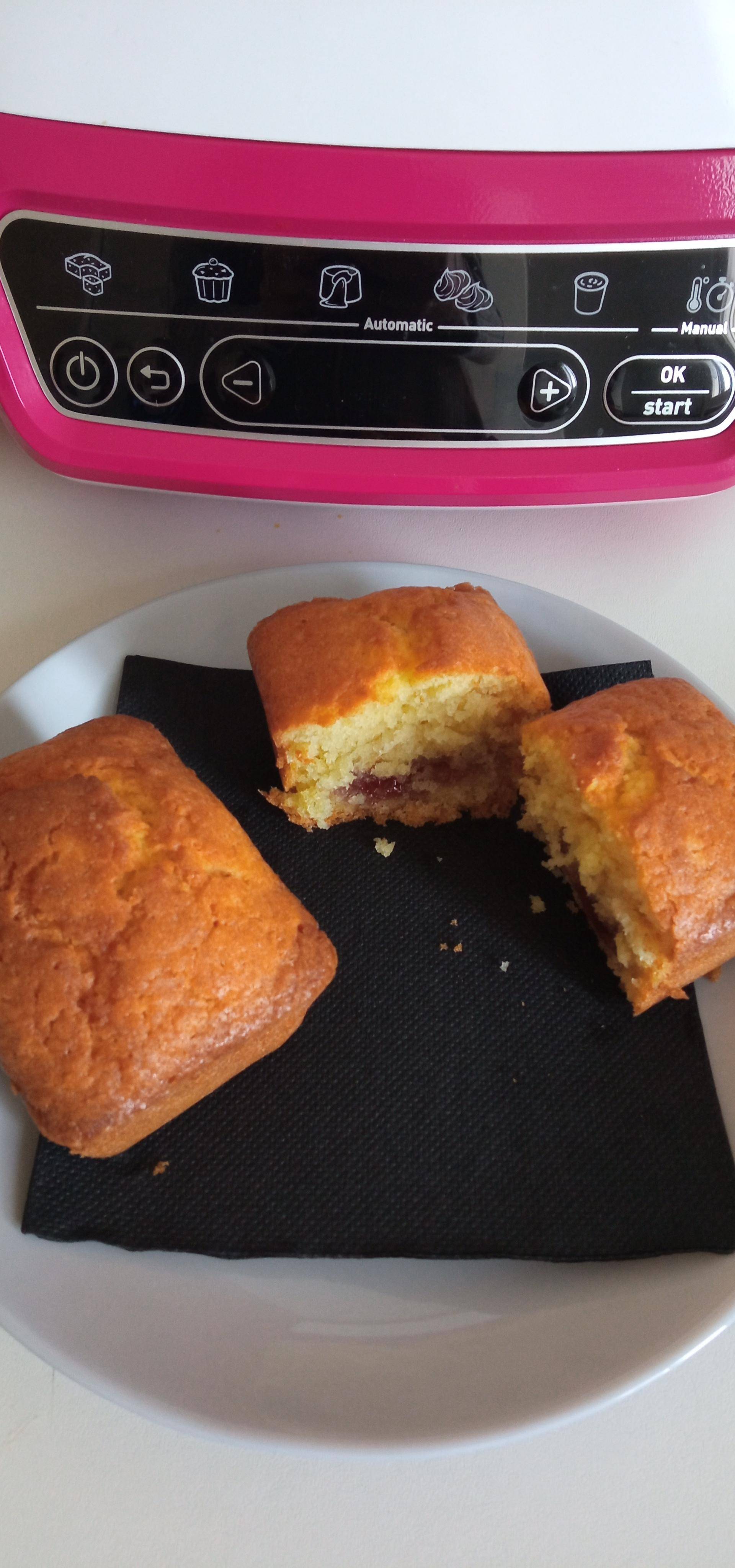 Mini quatre -quarts à la confiture de fraise - Recette Cake Factory Délices | Tefal