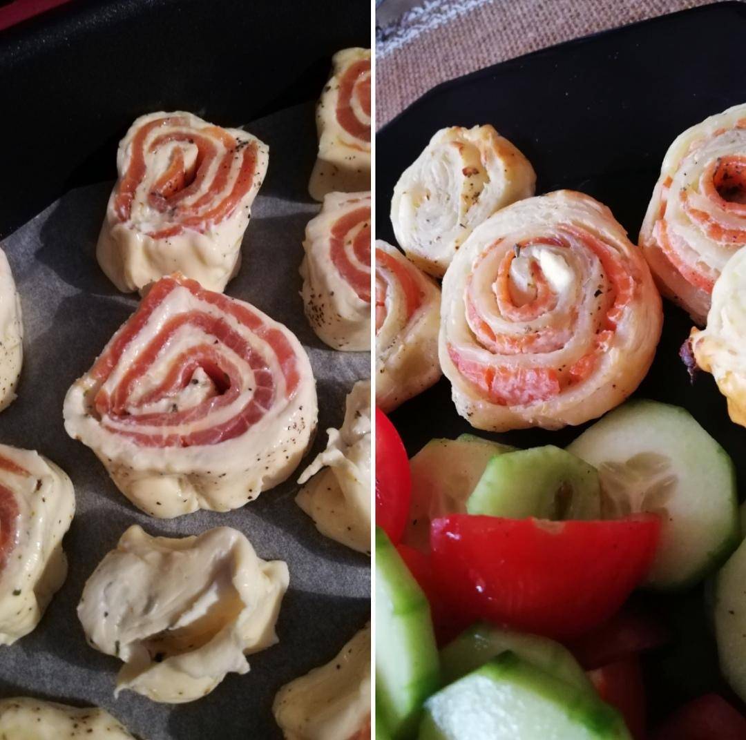 Feuilletés roulés à la truite fumée - Recette Cake Factory | Tefal