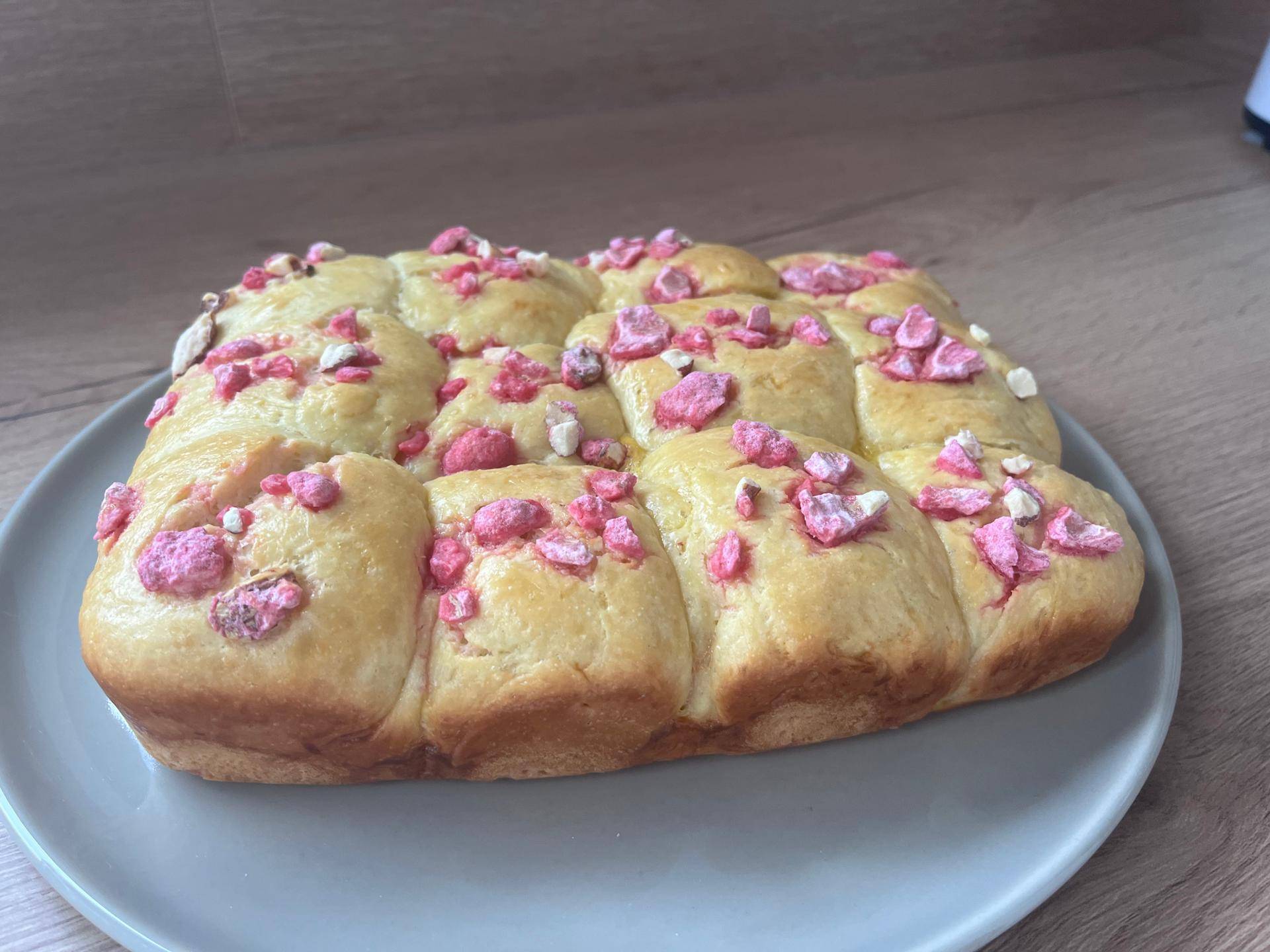 Brioche aux pralines roses - Recette Cake Factory | Tefal