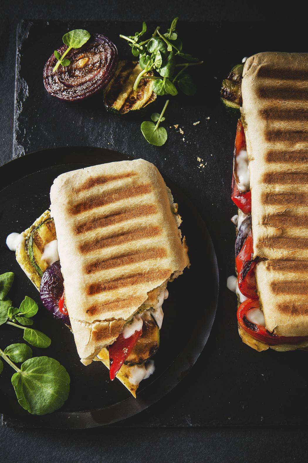 Panini italien avec légumes grillés - Recette Optigrill Elite | Tefal