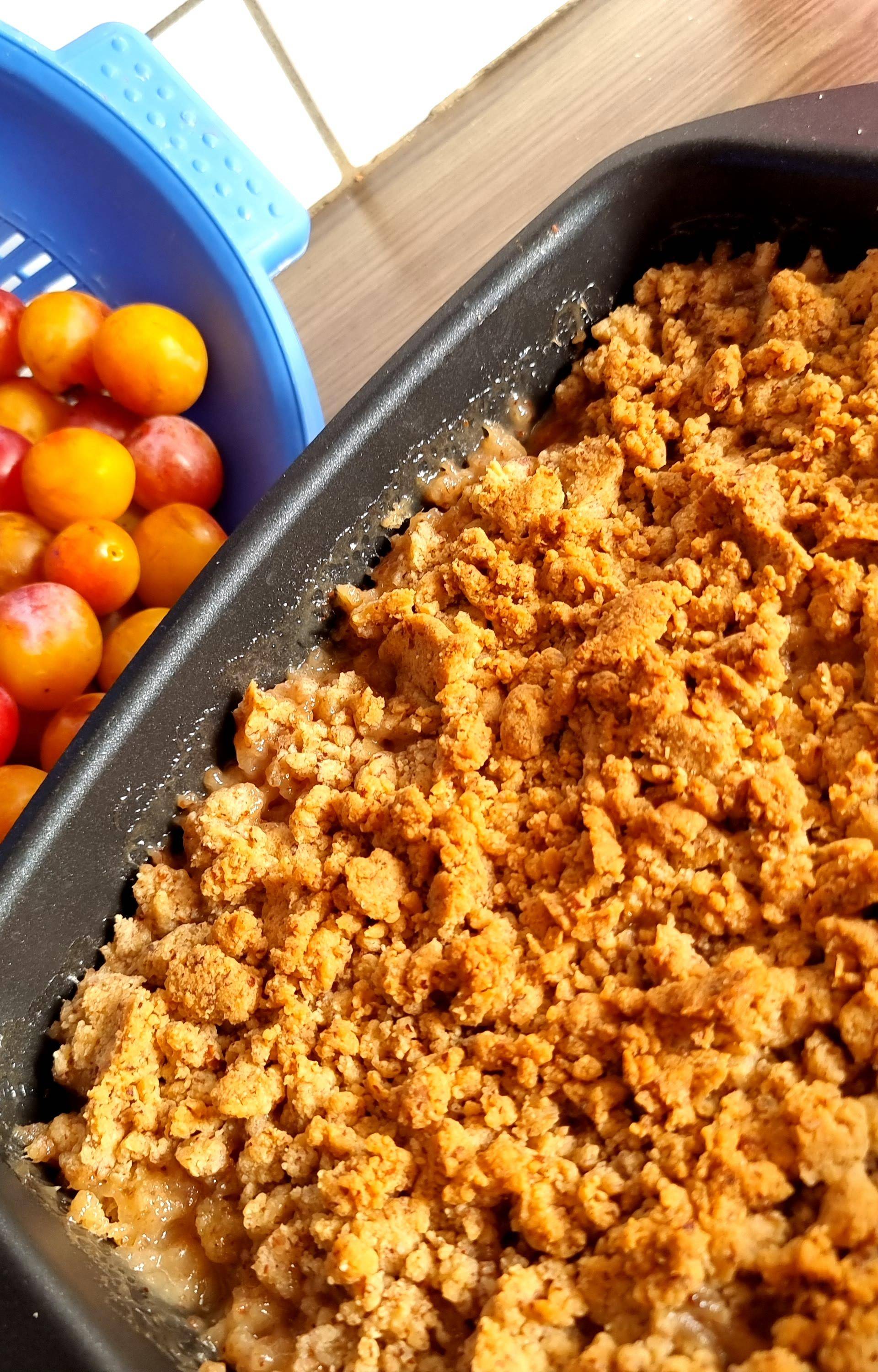 Crumble aux mirabelles - Recette Cake Factory Délices | Tefal