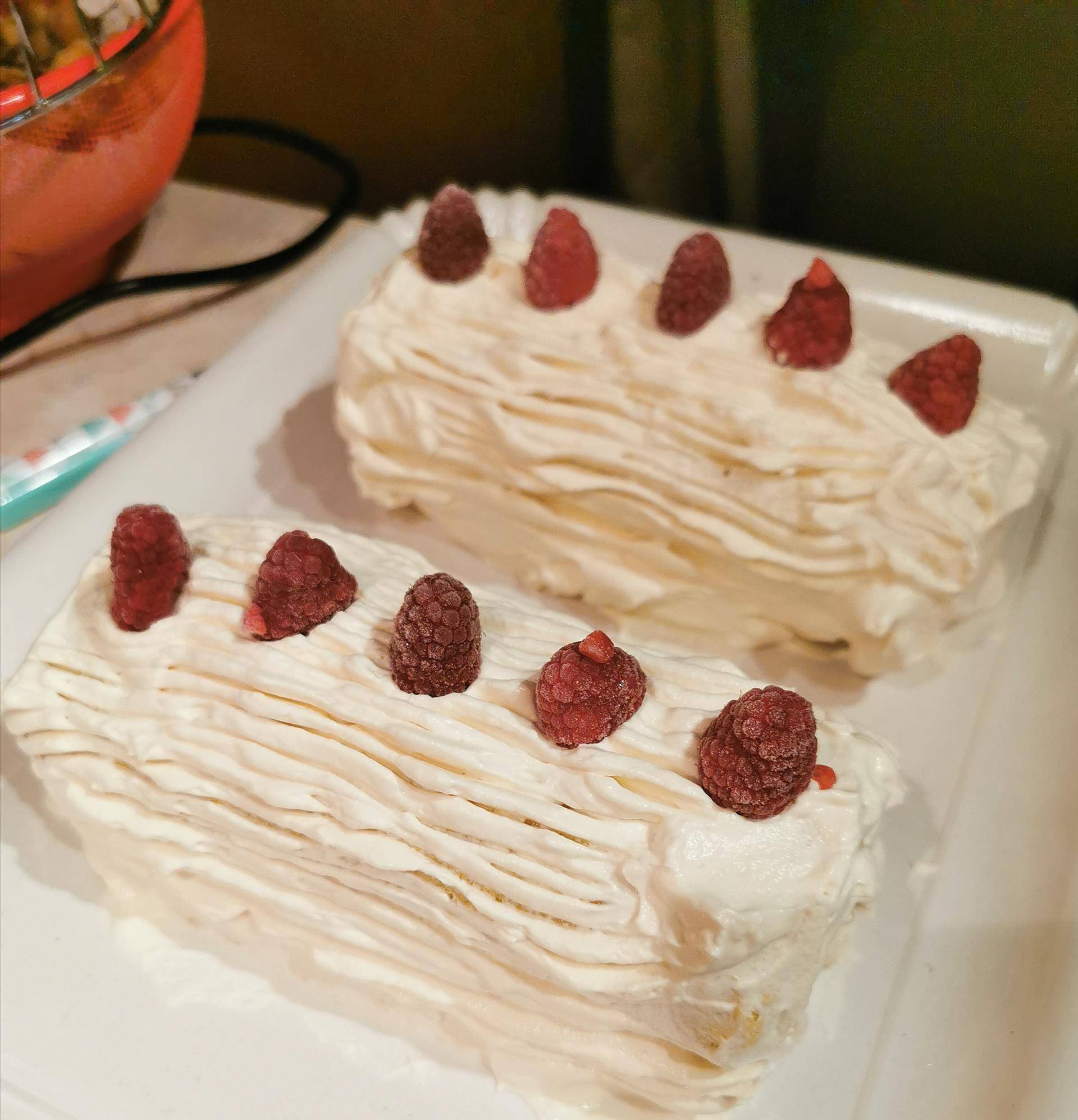Bûche mascarpone framboises facile - Recette Cake Factory | Tefal