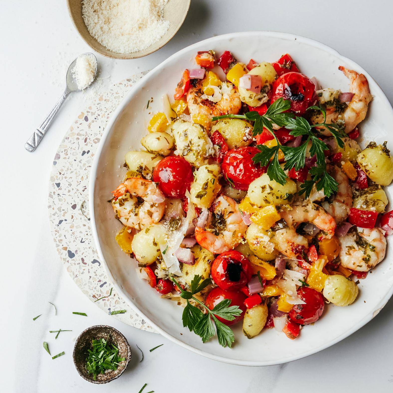 Poêlée de gnocchi et crevettes - Recette OptiGrill 2in1 | Tefal