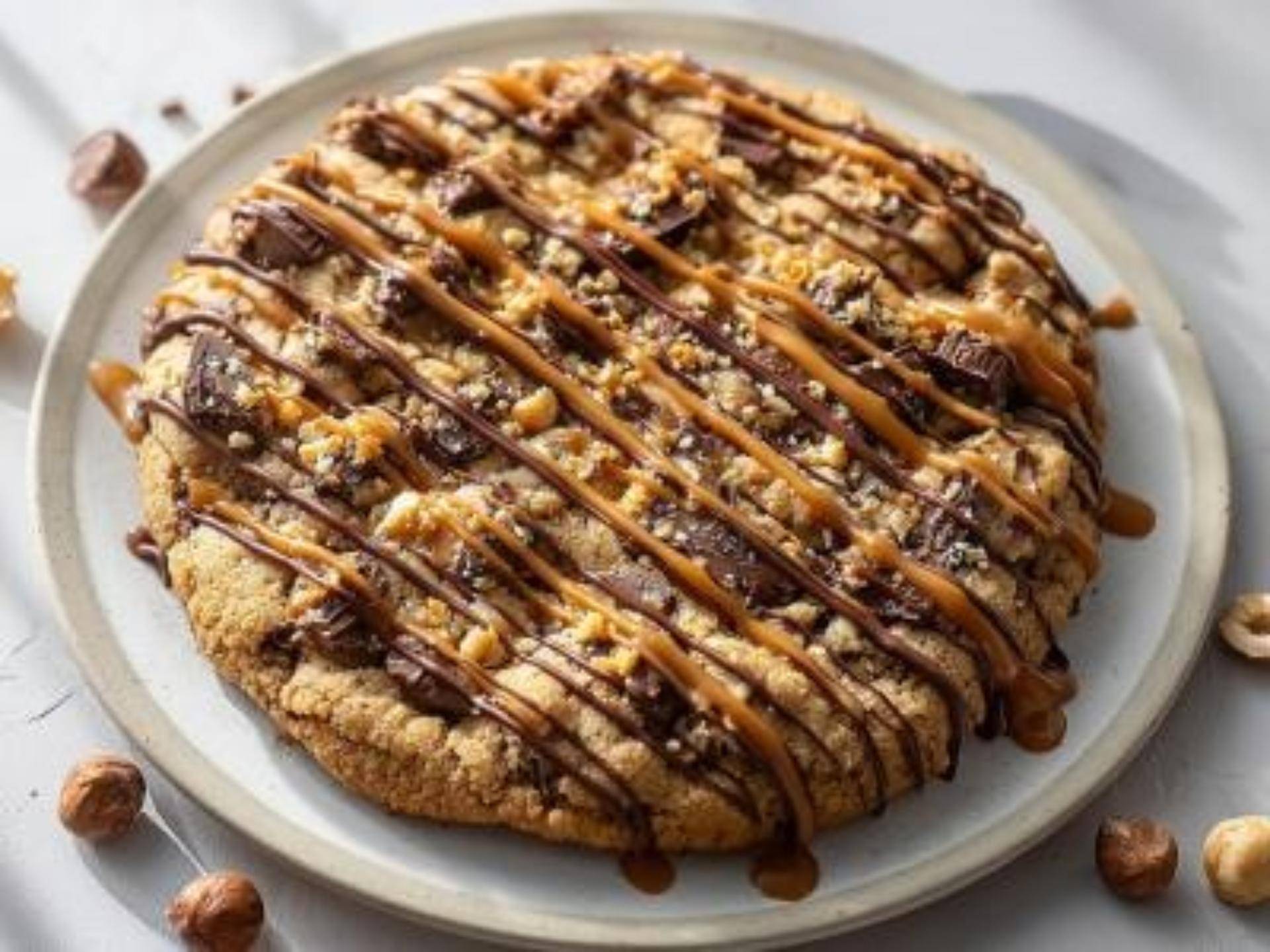 Pizza cookie géante chocolat et caramel au beurre salé - Recette Electric Pizza oven | Tefal