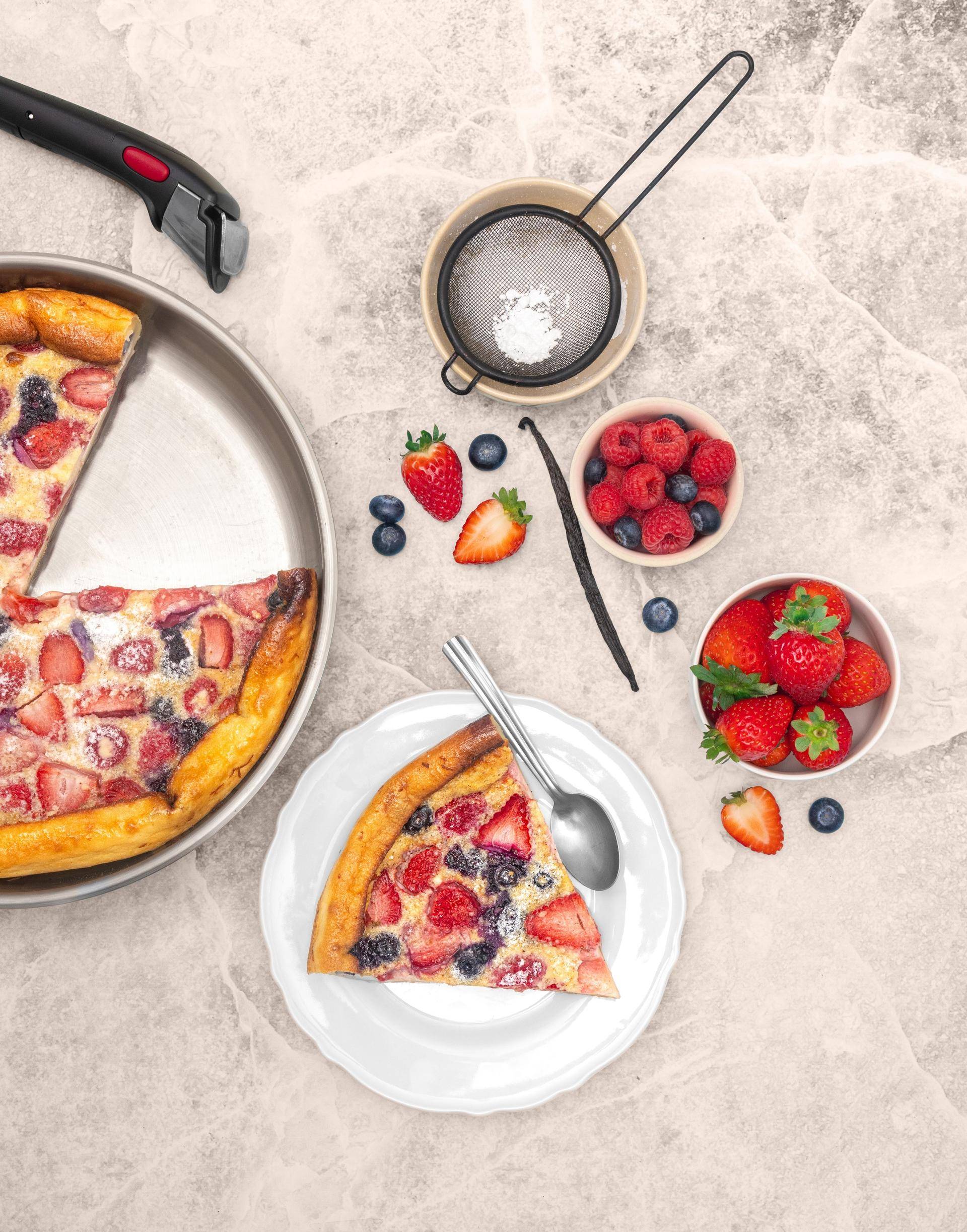 Flan fruits rouges - Recette Poêles et Casseroles | Tefal