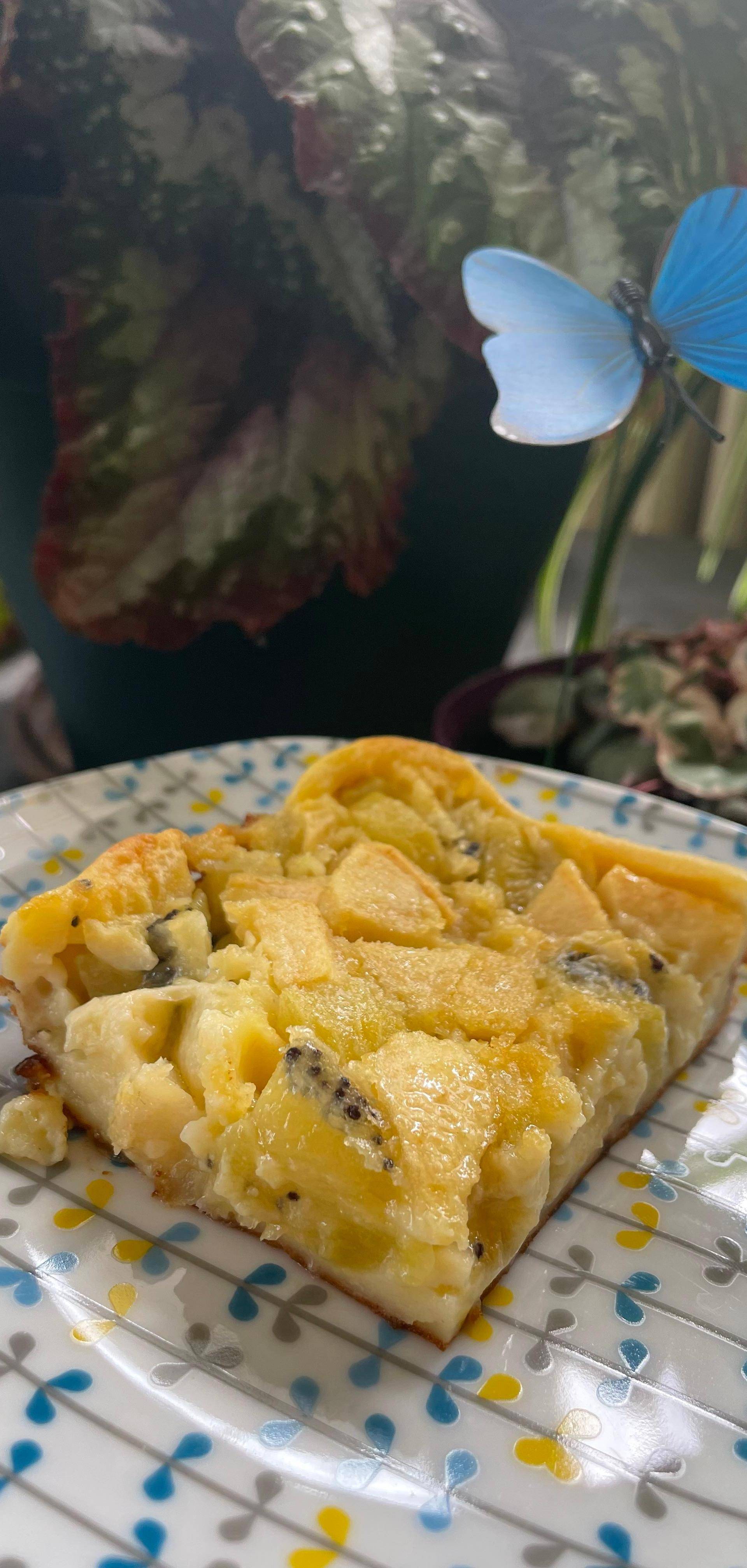 Clafoutis kiwis et pommes - Recepten Cake Factory | Tefal