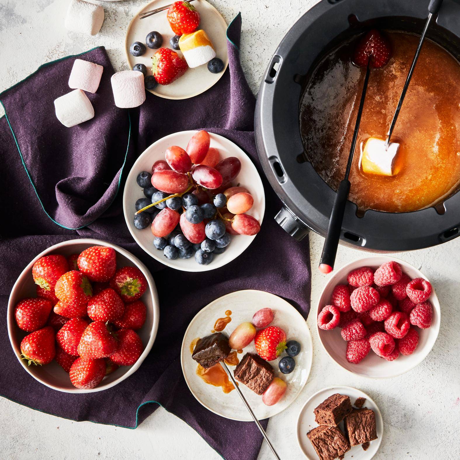 Fondue caramel au beurre salé - Recepten Raclettes fondues pierrades | Tefal