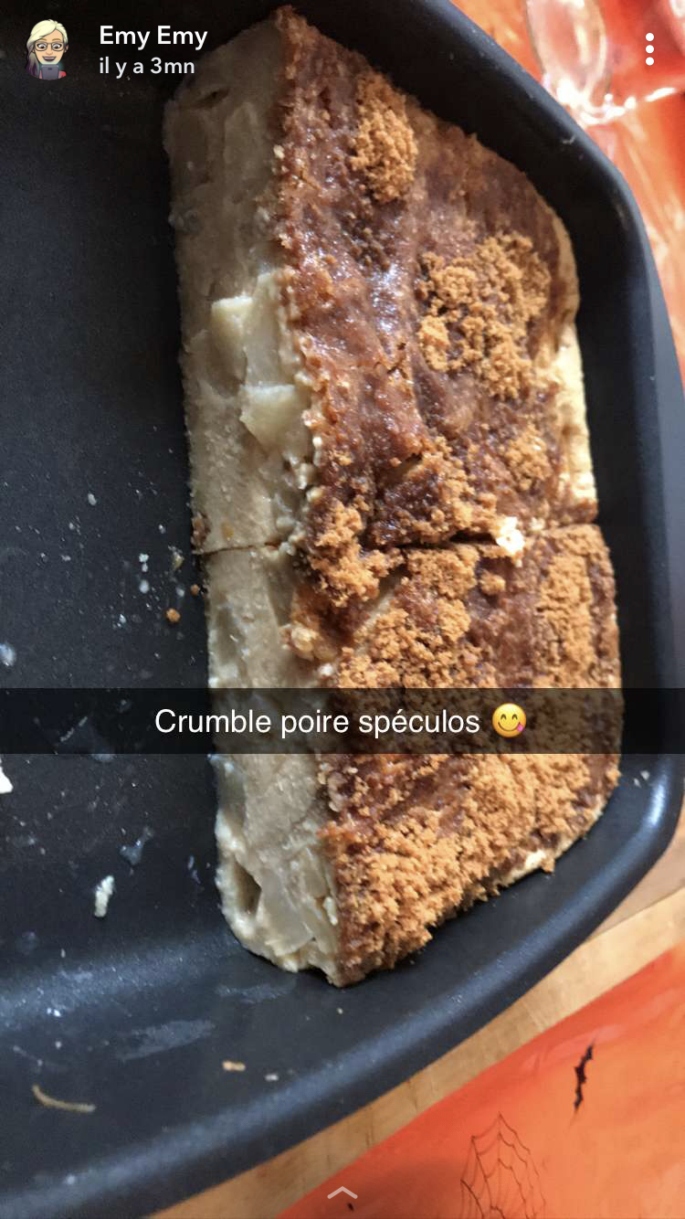 Crumble poire spéculos - Recepten Cake Factory | Tefal