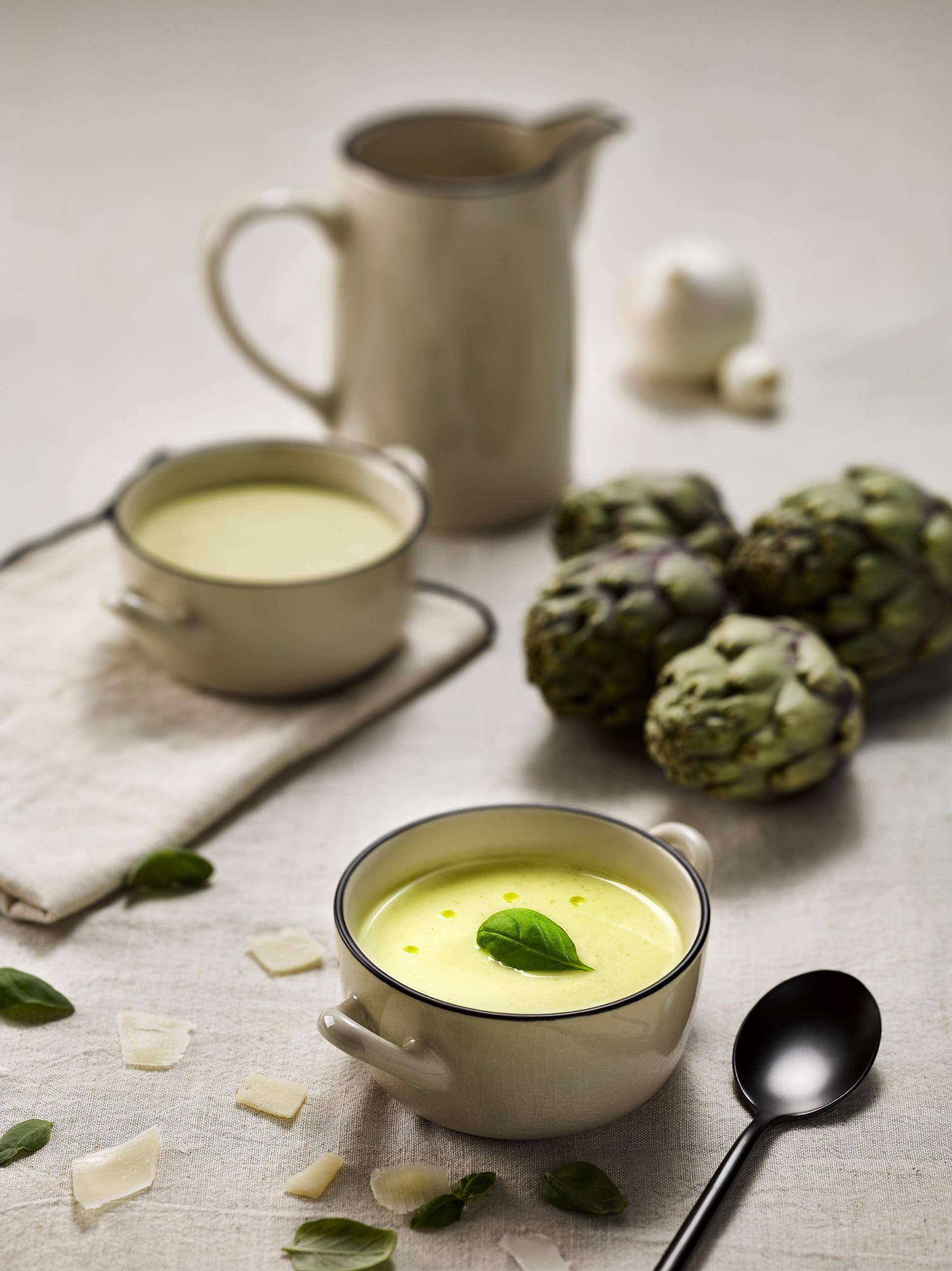 Velouté d'artichaut au parmesan et au basilic - Recette undefined | Tefal