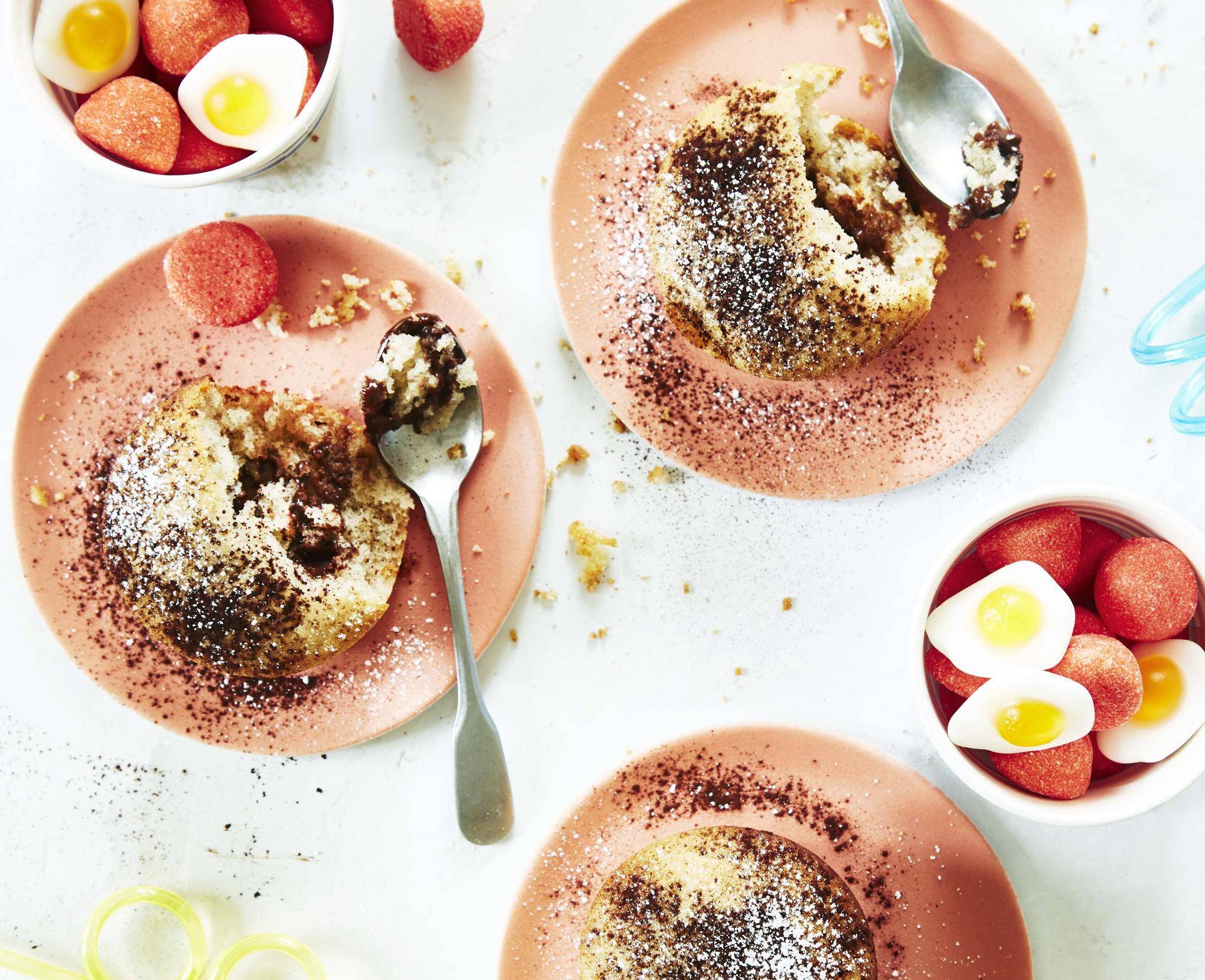 Cœurs coulants à la banane et au chocolat - Recette Cake Factory | Tefal