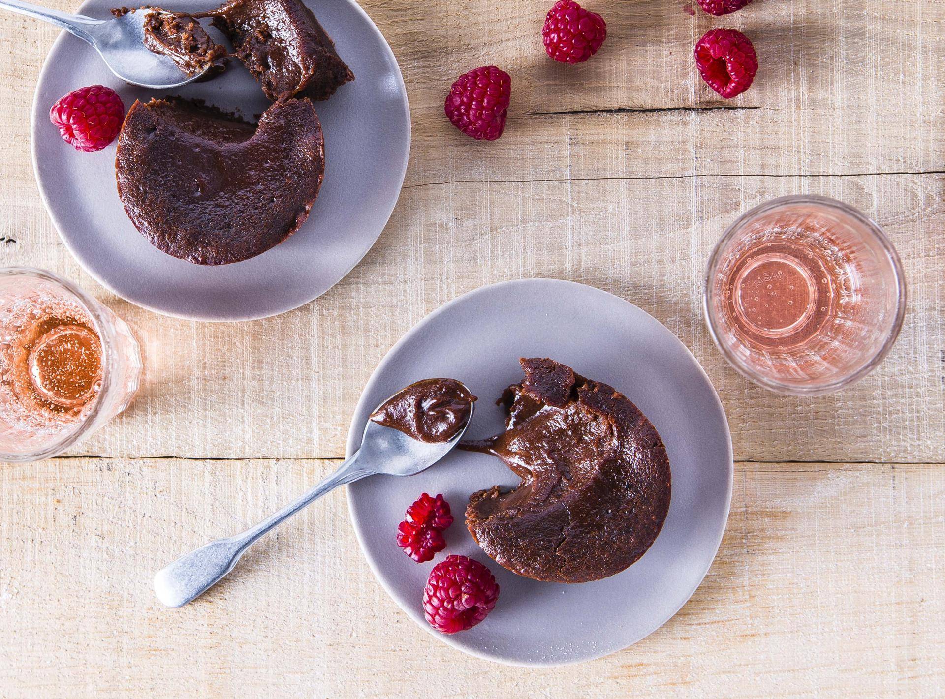 Cœurs coulants au chocolat vegan et sans gluten - Recette Cake Factory | Tefal