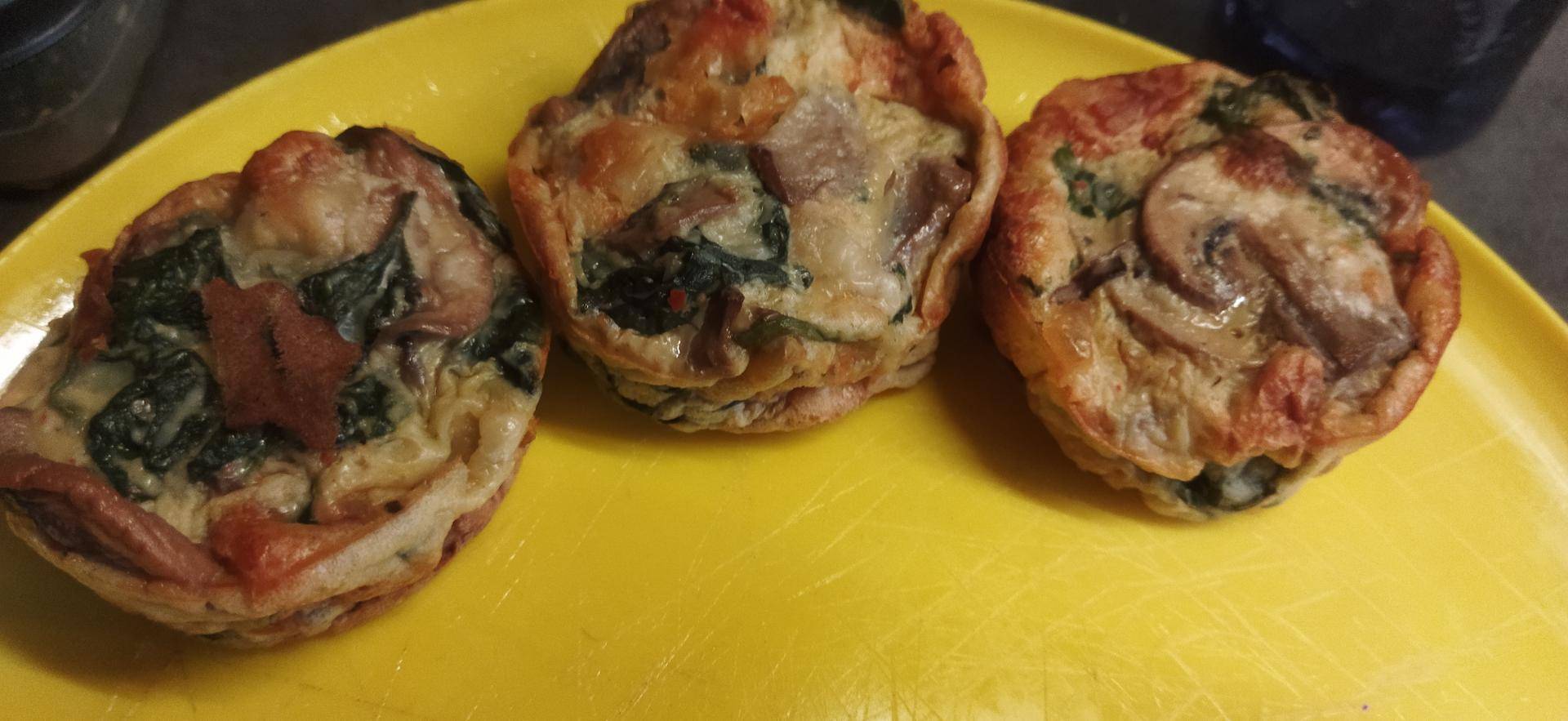 Quiche sans pâte champignon épinards et comté - Recette Cake Factory | Tefal