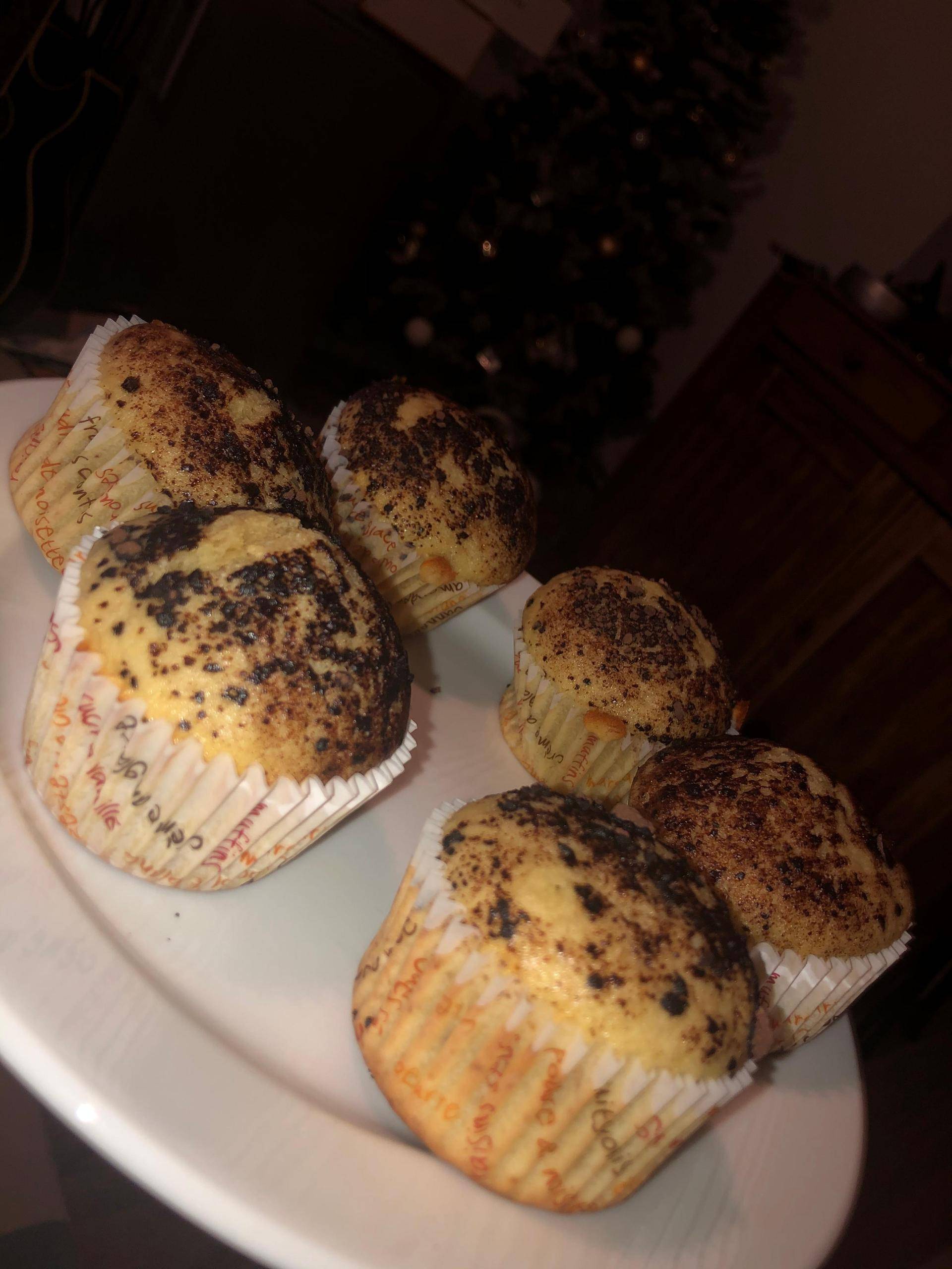 Muffins banane coeur Nutella - Recepten Cake Factory | Tefal