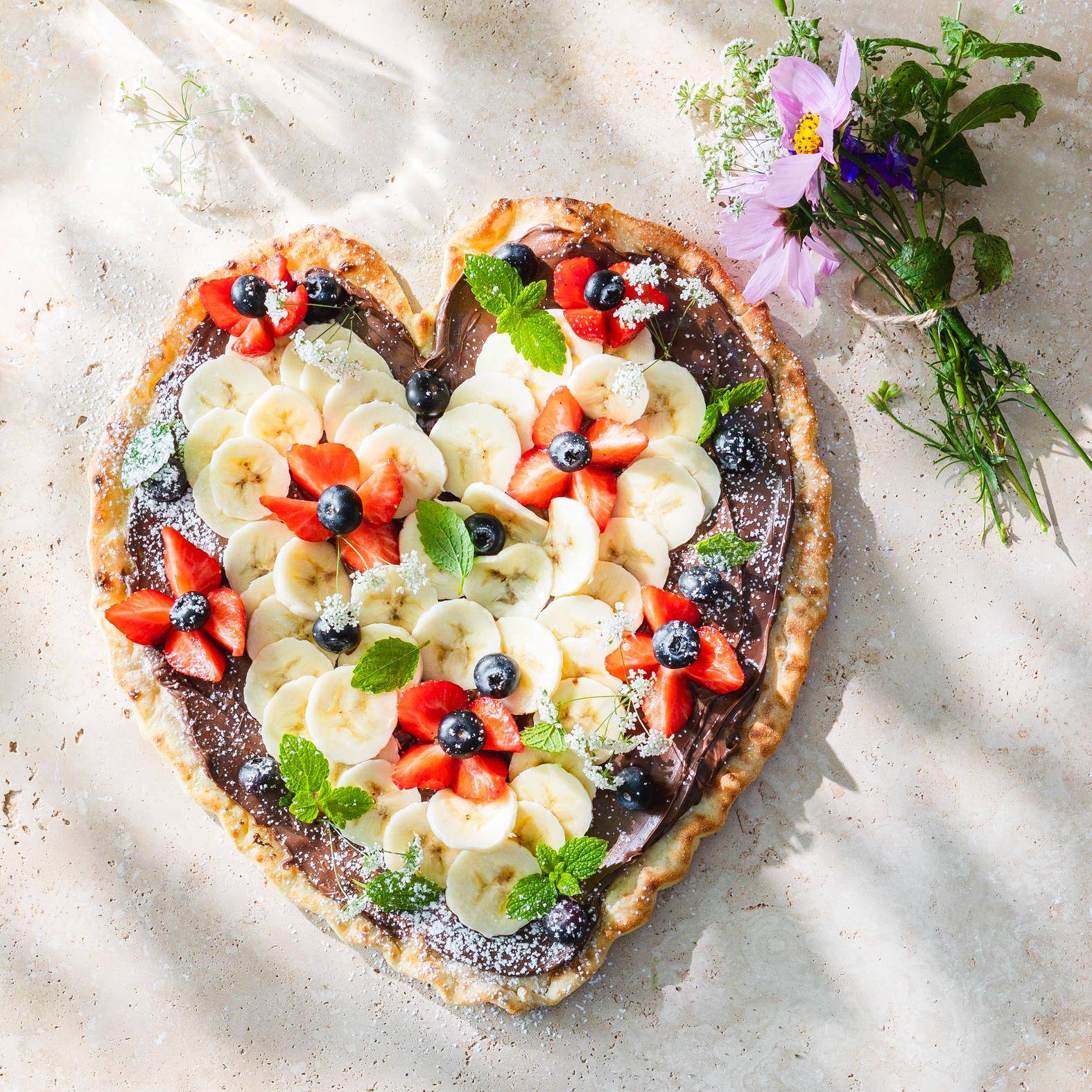 Pizza à la pâte à tartiner pour la Saint-Valentin - Recette Pizza Pronto | Tefal