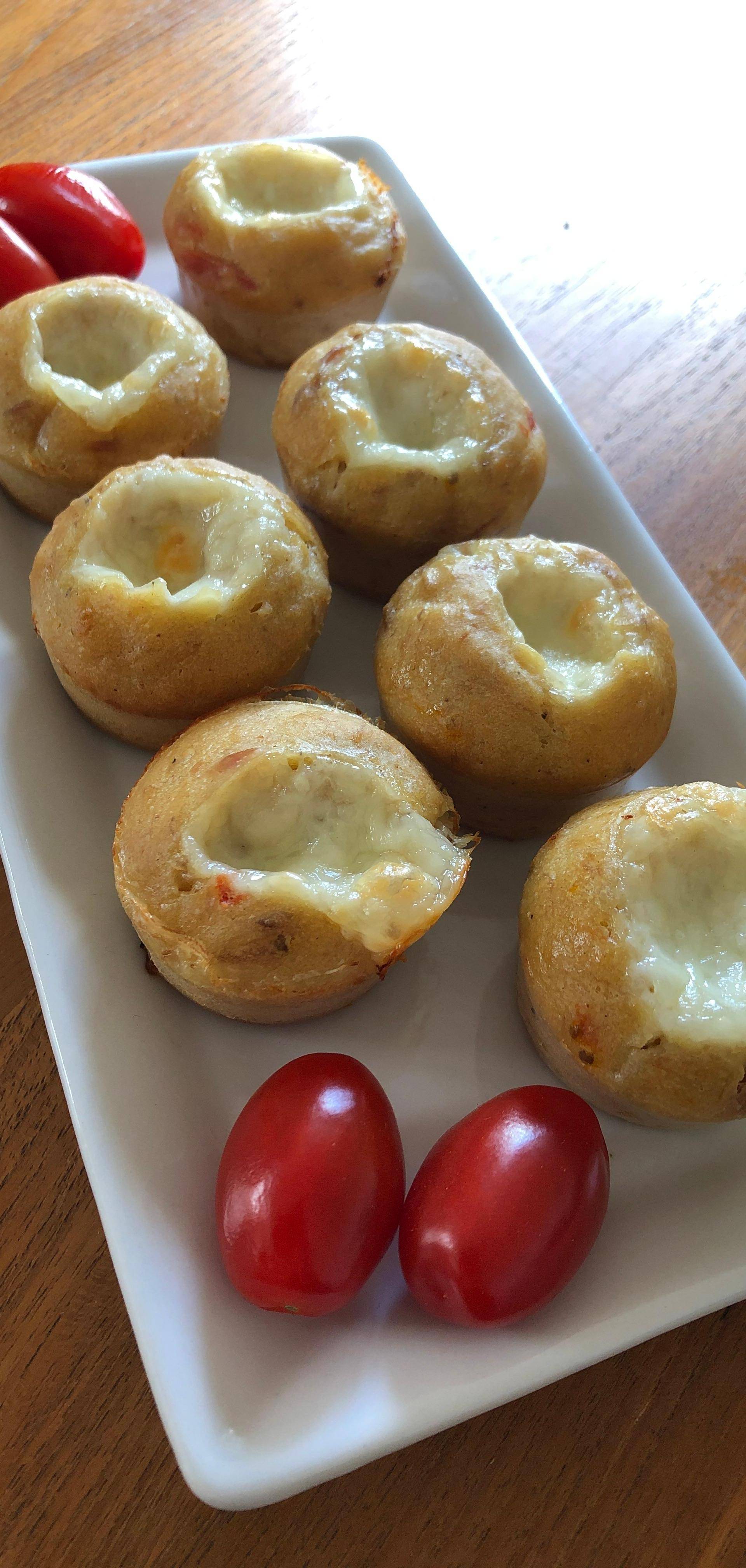 Mini-muffins thon tomates mozzarella - Recette Cake Factory Délices | Tefal