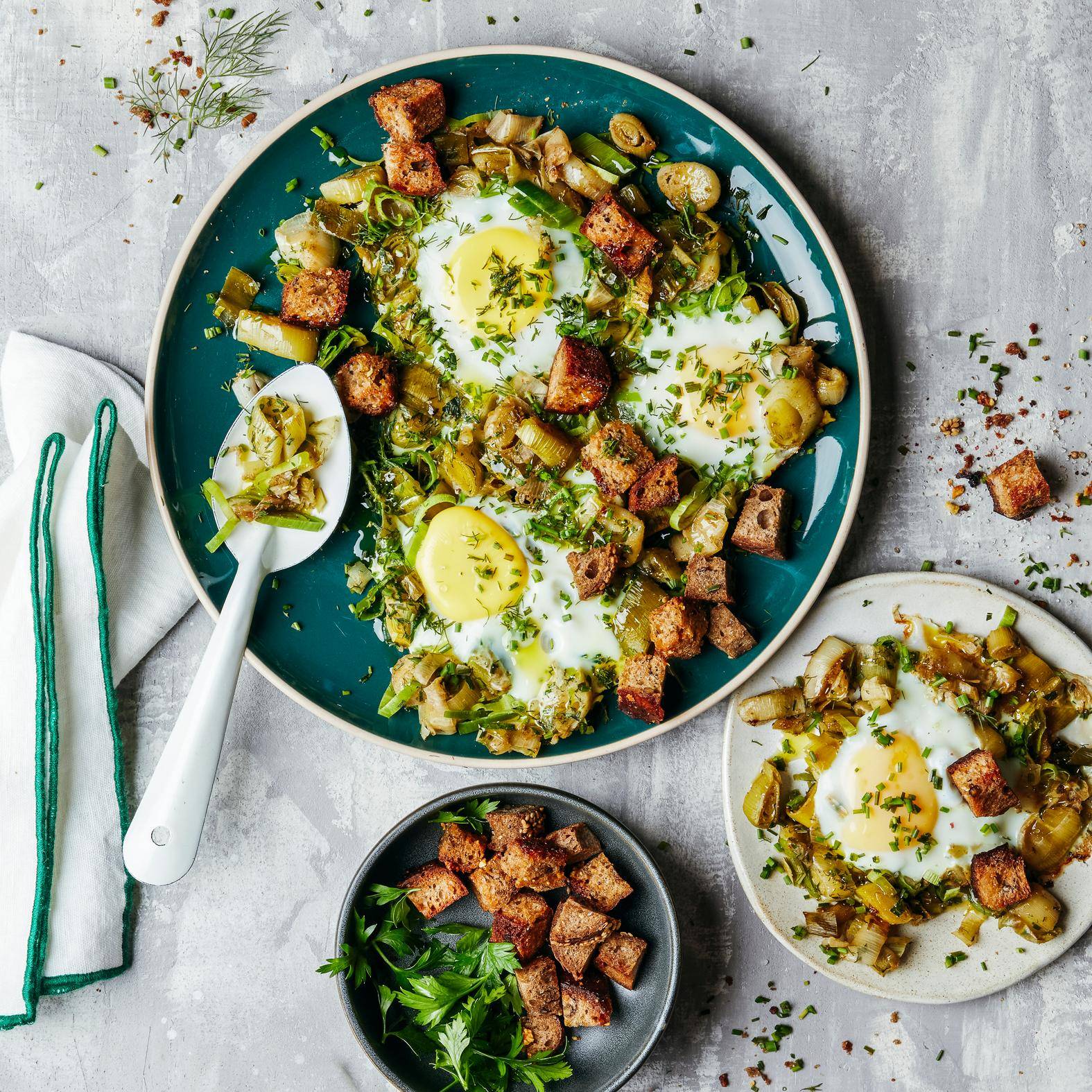 Krokante eieren met kruiden - Recepten OptiGrill 4in1 | Tefal