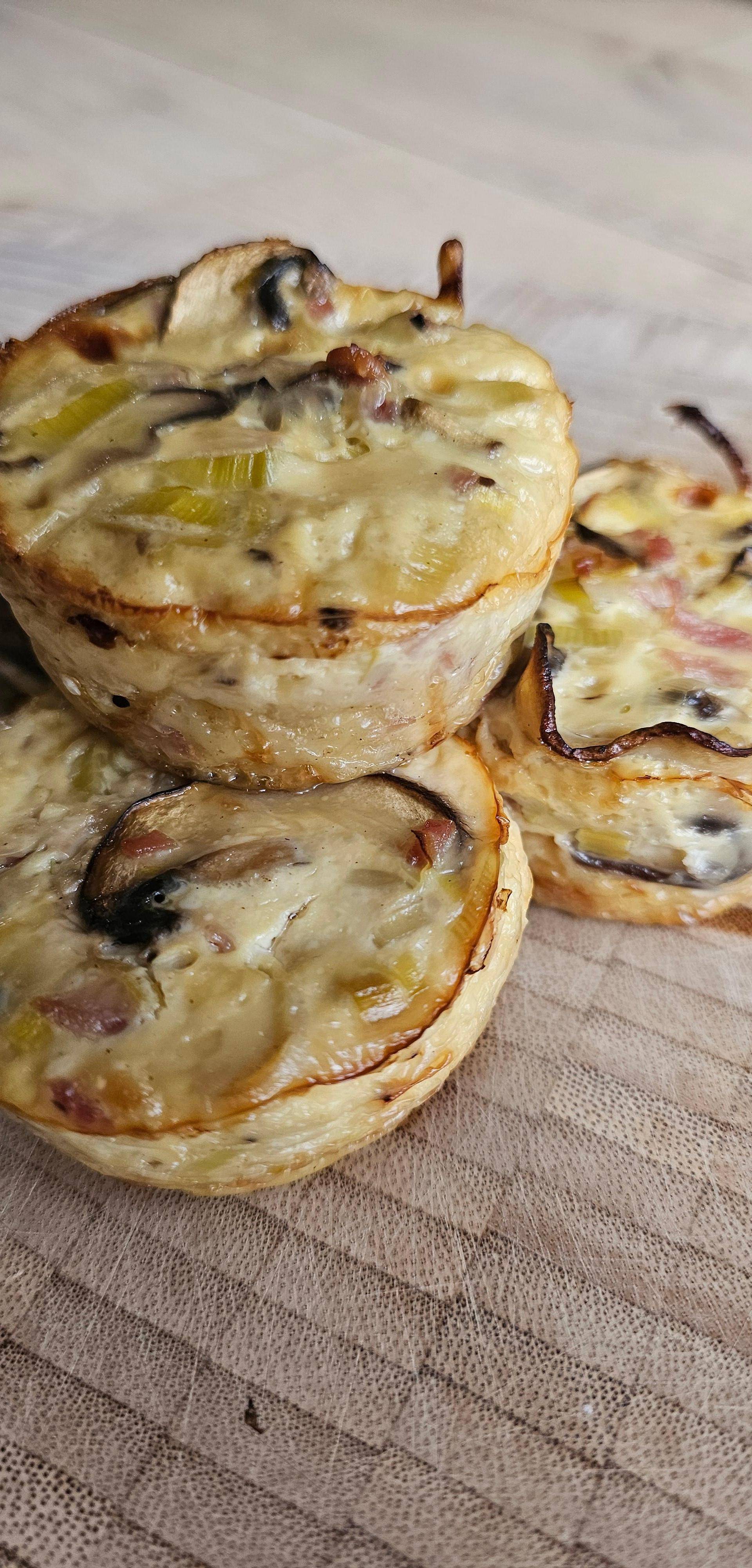 Mini flan poireaux - Recette Cake Factory Délices | Tefal