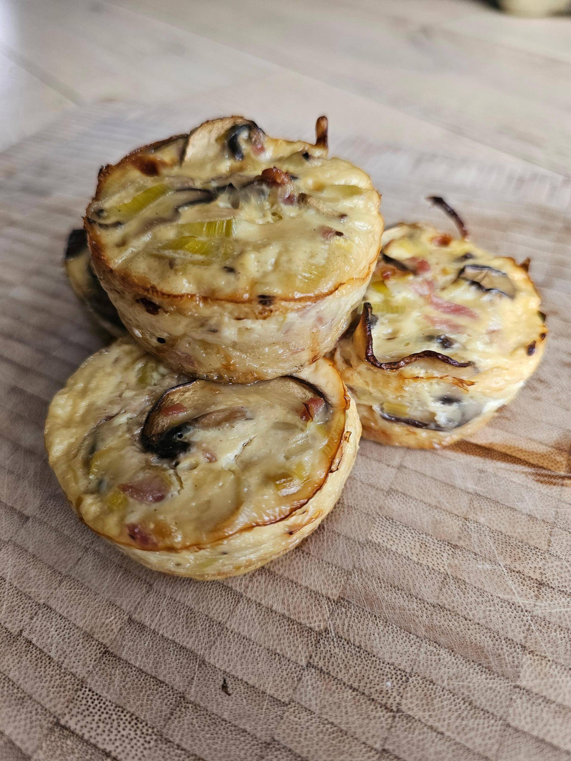 Mini flan poireaux - Recette Cake Factory Délices | Tefal