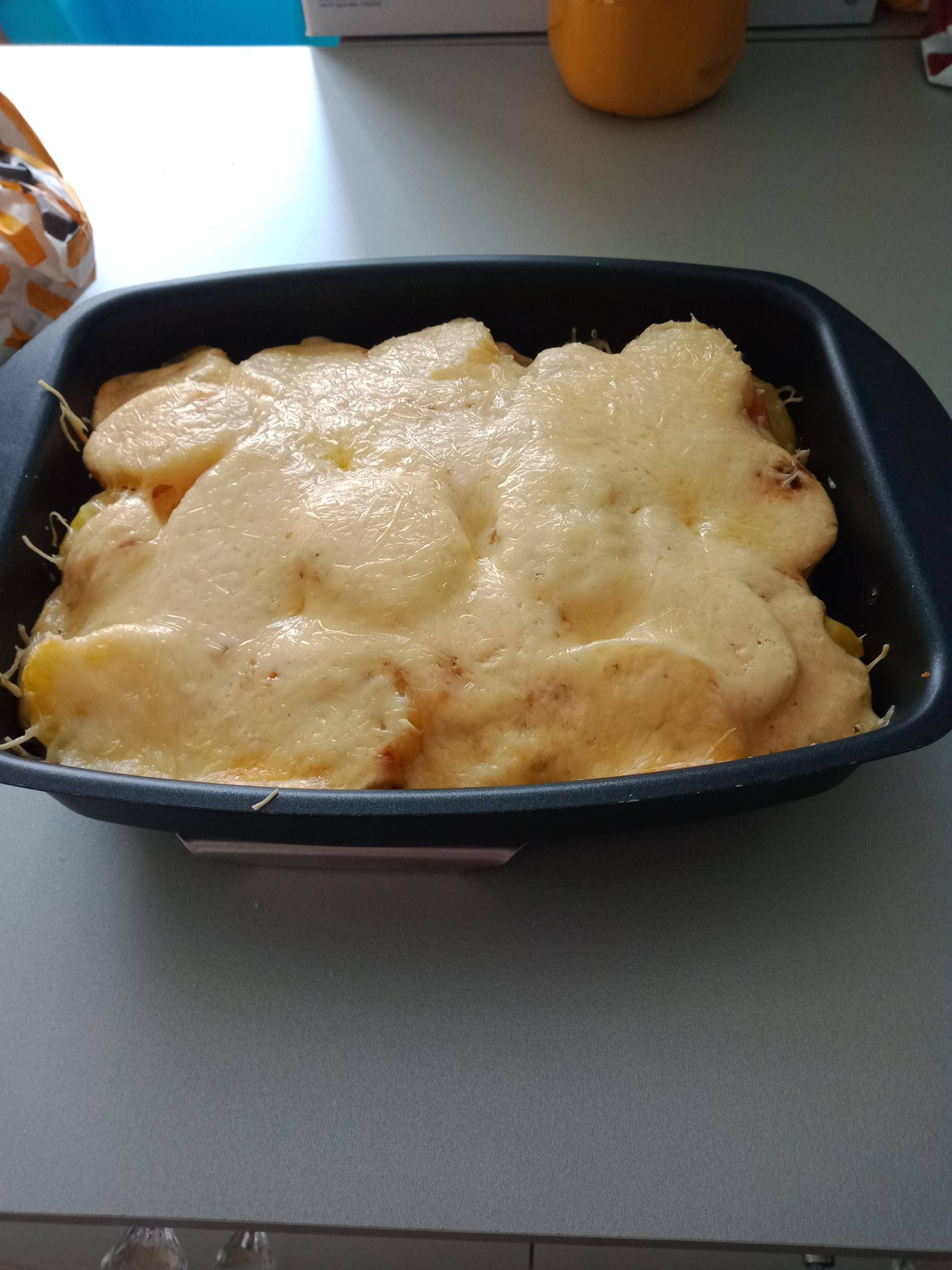 Gratin pommes de terre bacon - Recepten Cake Factory | Tefal