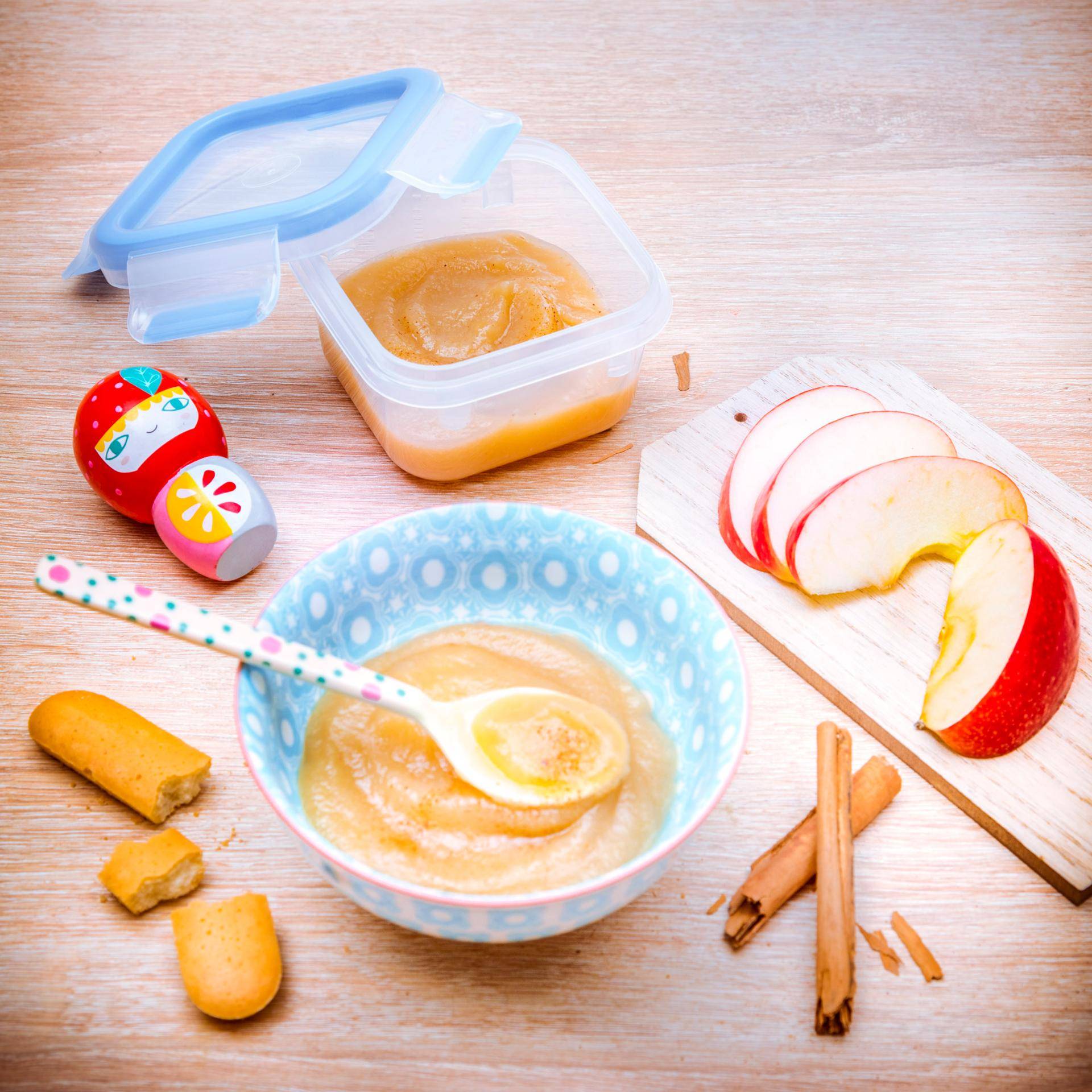 Pudding aux brugnons et boudoirs à partir de 6 mois - Recette undefined | Tefal