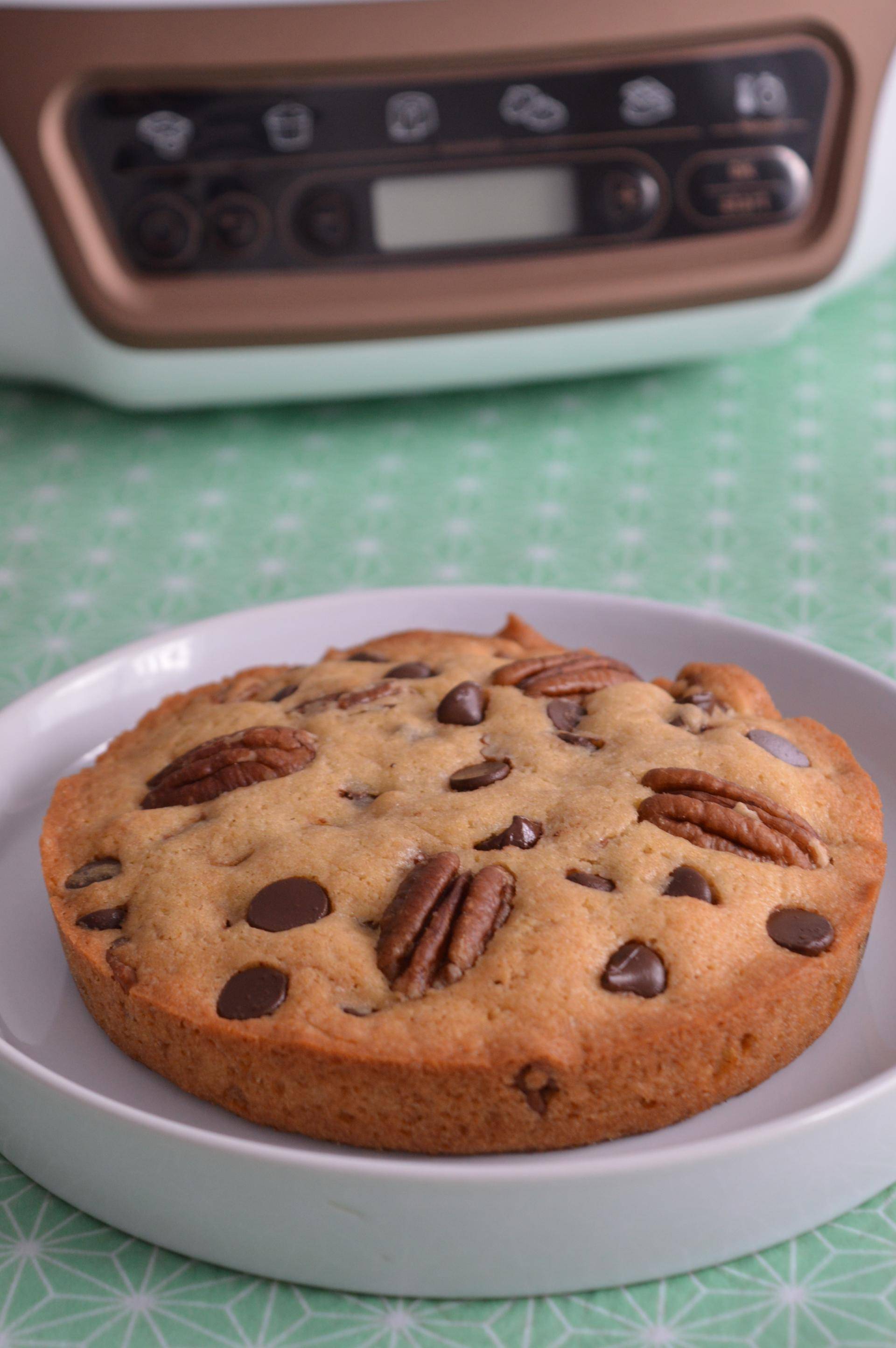 Cookie géant au whisky, pépites de chocolat et noix de pécan - Recette Cake Factory | Tefal