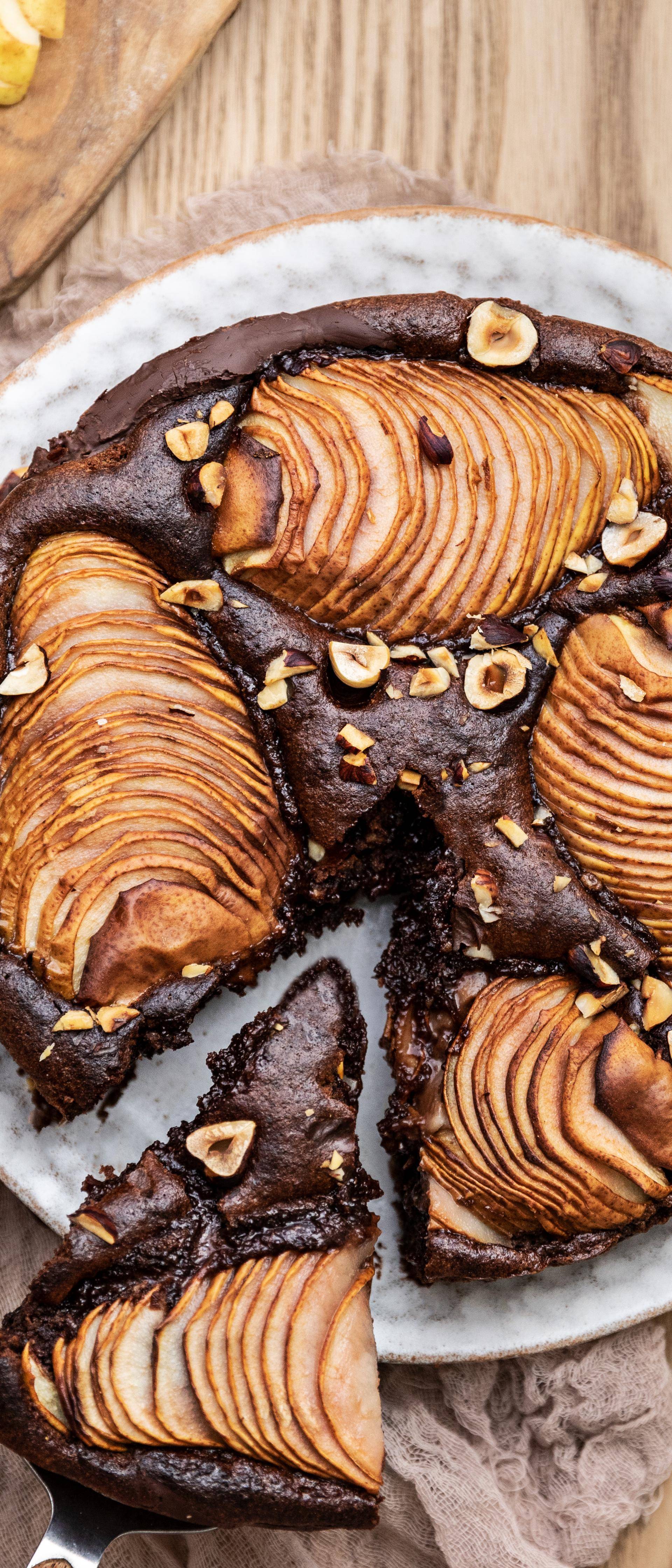 Gâteau au chocolat sans gluten aux poires et aux noisettes - Recette Poêles et Casseroles | Tefal