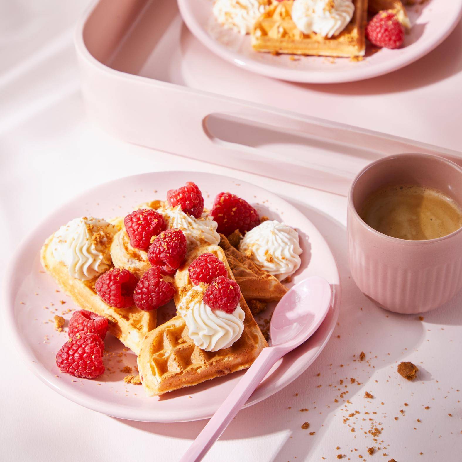 Gaufres cœur cheesecake - Recette Snack Collection MECHANICAL | Tefal