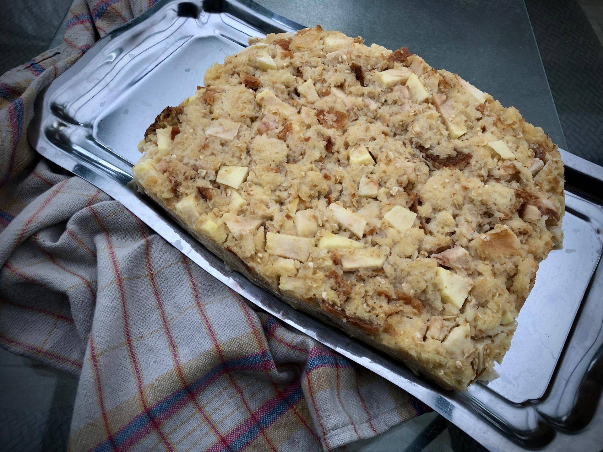 Pudding d’automne pommes et flocons d’avoine - Recette Cake Factory | Tefal