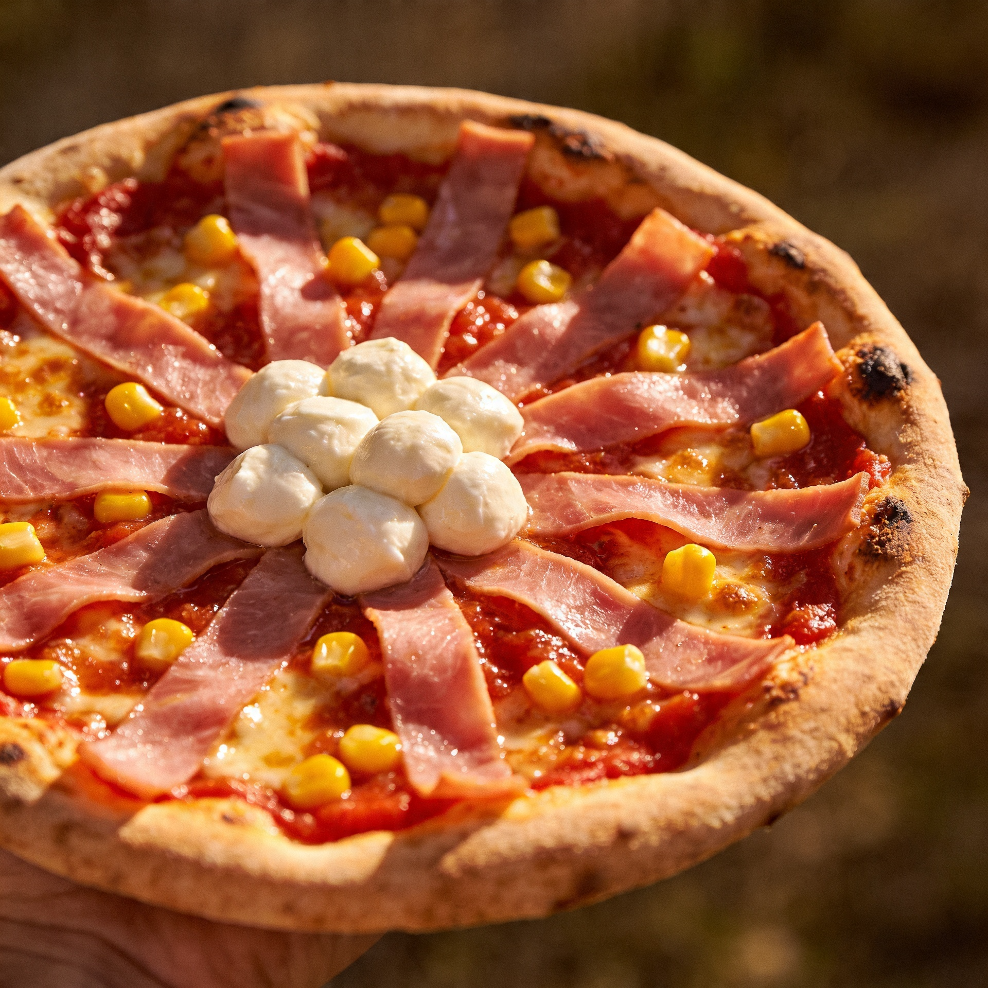 La pizza soleil jambon-mozzarella - Recette Pizza Oven | Tefal