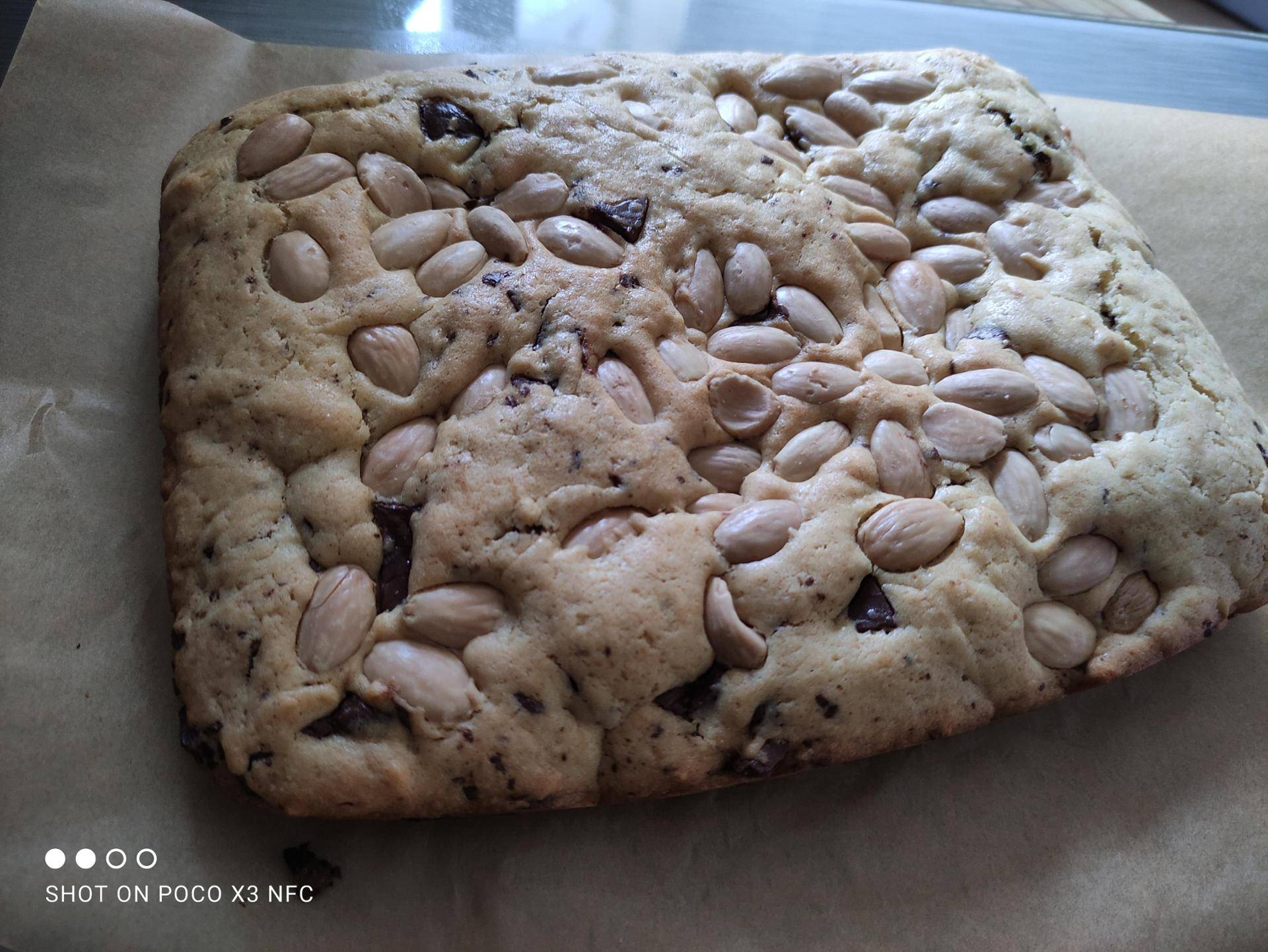 Cookies géant au chocolat et aux amandes entières - Recette Cake Factory | Tefal